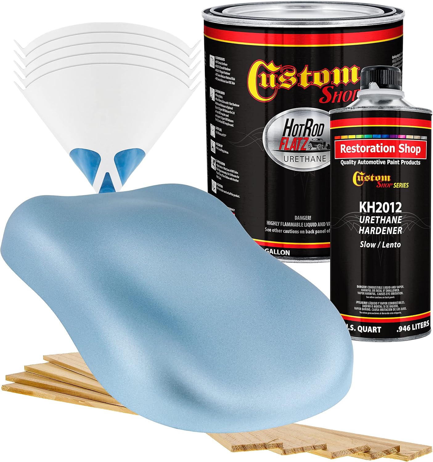 Custo Sho Ic Blu Metalli Ho Ro Flat Fla Matt Sati Urethan Aut Pain Complet Gallo Pain Ki Professiona Lo Shee Automotive Ca Truc Coating 4: Mi Ratio