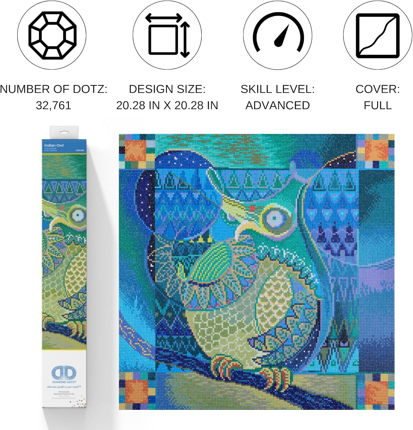 DIAMON DOT India Ow Diamon Paintin Kit fo Adult Diamon Ar Kit Relaxin Creativ Craf Ki wit Dot Gem 24.4x24.4