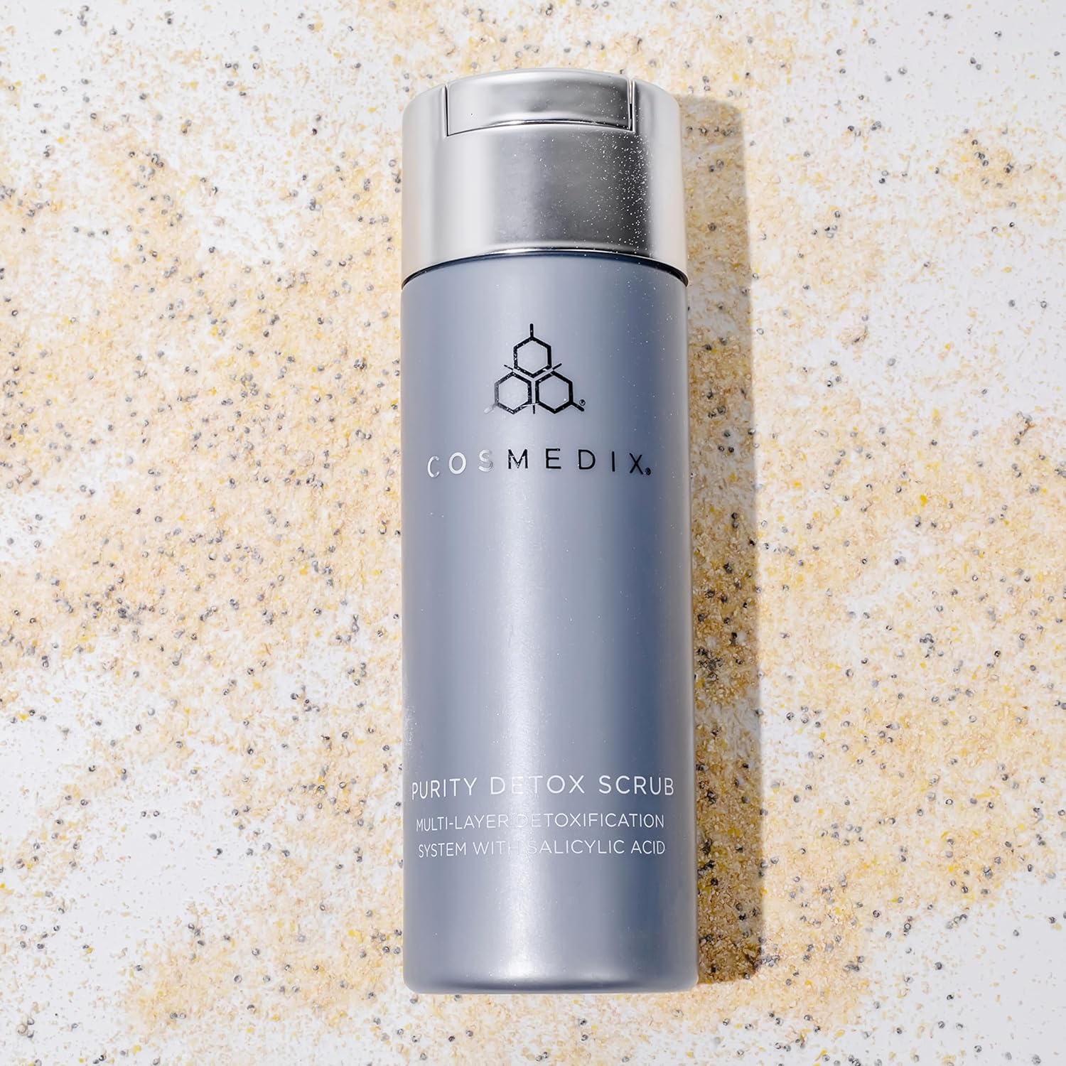 COSMEDI Purit Deto Fac Scru Gentle Multi-Laye Facia Deto Treatmen Exfoliate Cleanse Ski o Dirt Oil Impuritie Clogge Pore A P Dr Powde Scru wit Salicyli Acid