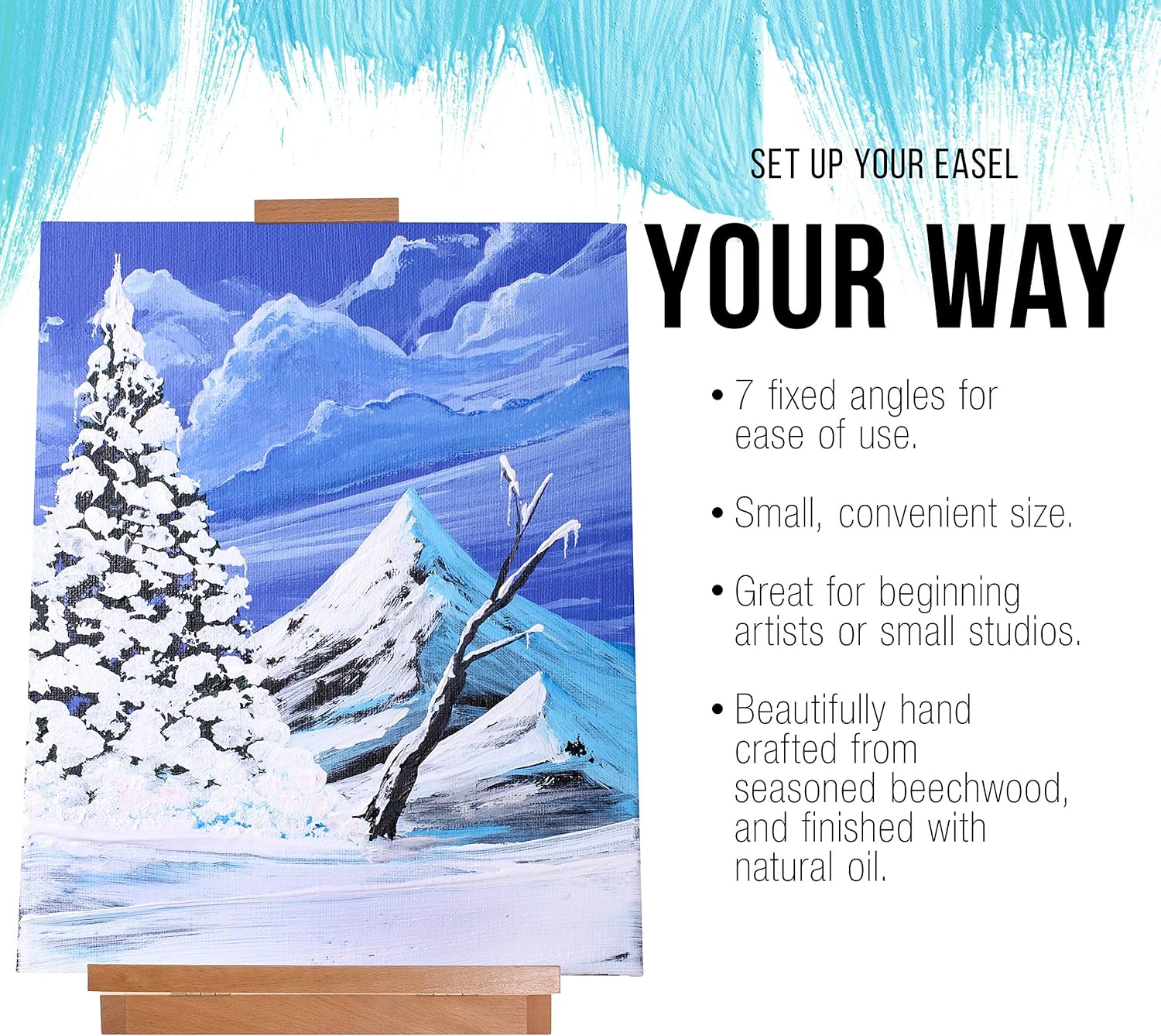 U.S Ar Suppl Venic Heav Dut H-Fram Tableto Ease Artis Studi Deskto Drawin Table Portabl Draftin Table Adjustabl Ar Board Tableto Ease fo Painting Hold U t 23inc Canvas