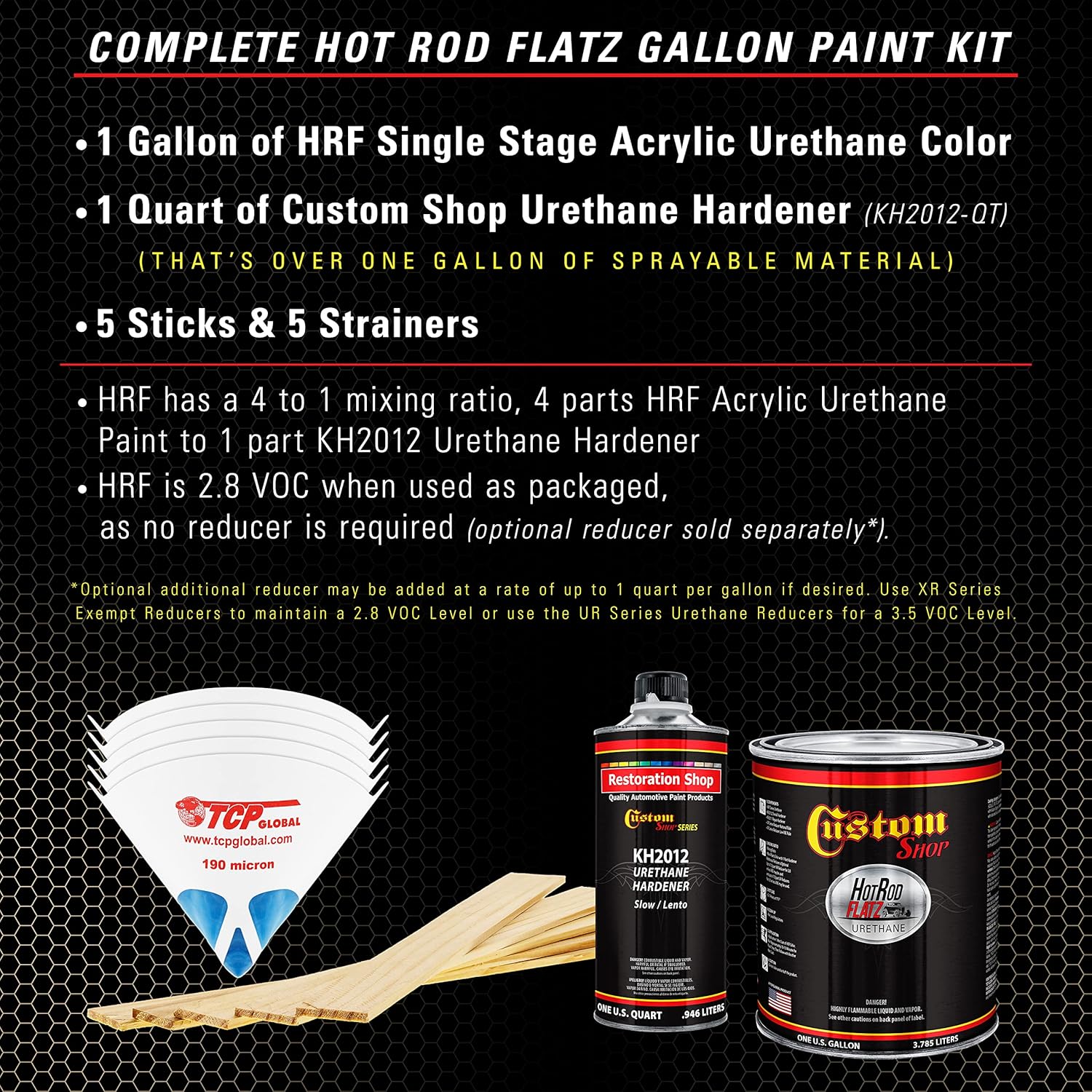 Custo Sho Arizon Bronz Metalli Ho Ro Flat Fla Matt Sati Urethan Aut Pain Complet Gallo Pain Ki Professiona Lo Shee Automotive Ca Truc Coating 4: Mi Ratio