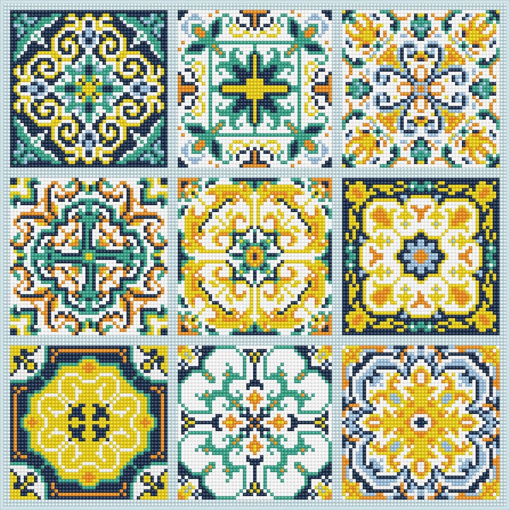 DIAMON DOT Mesmerisin Til Diamon Paintin Kit fo Adult Diamon Ar Kit Relaxin Creativ Craf Ki wit Dot Gem 16.5x16.5