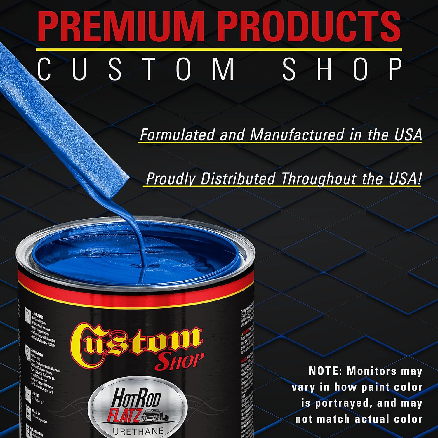 Custo Sho Bur Ou Blu Metalli Ho Ro Flat Fla Matt Sati Urethan Aut Pain Complet Gallo Pain Ki Professiona Lo Shee Automotive Ca Truc Coating 4: Mi Ratio