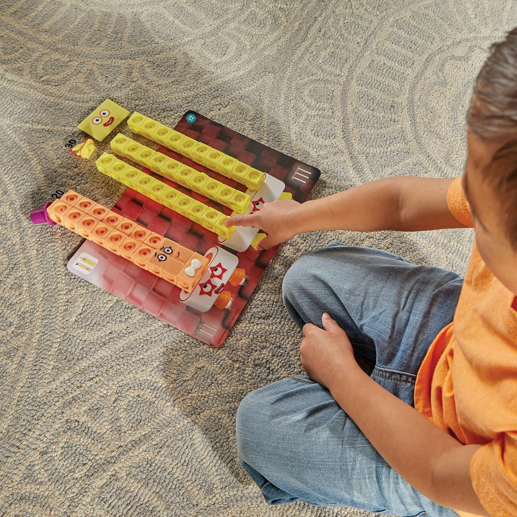 hand2min Numberblock Heroe wit Zeroe MathLin Cube Activit Set Preschoo Learnin Activities Mat Manipulative Kindergarten Countin Blocks Numbe Linkin Cubes Kid Educationa Toys