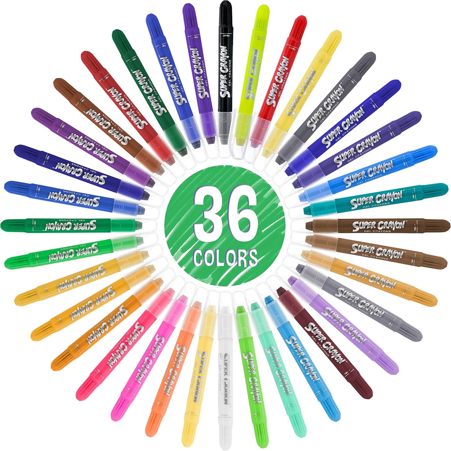U.S Ar Suppl Jumb Twistabl Crayon Se o 3 Color Silk Ge Twistabl Washabl Crayon fo Colorin Books Art Crafts No Toxi Twis U Eas Glid Bright Bendable Blendable
