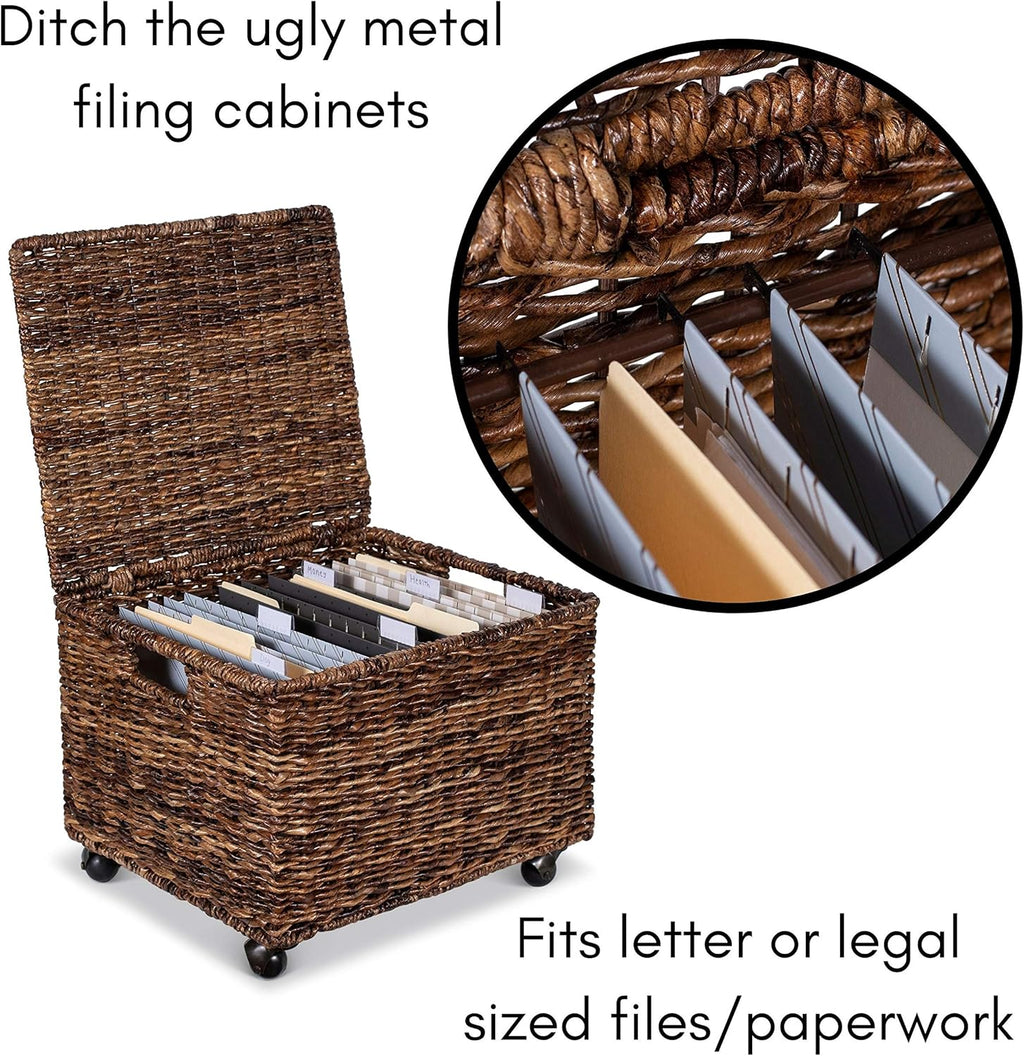 BirdRoc Hom Seagras Rollin Fil Cabinet