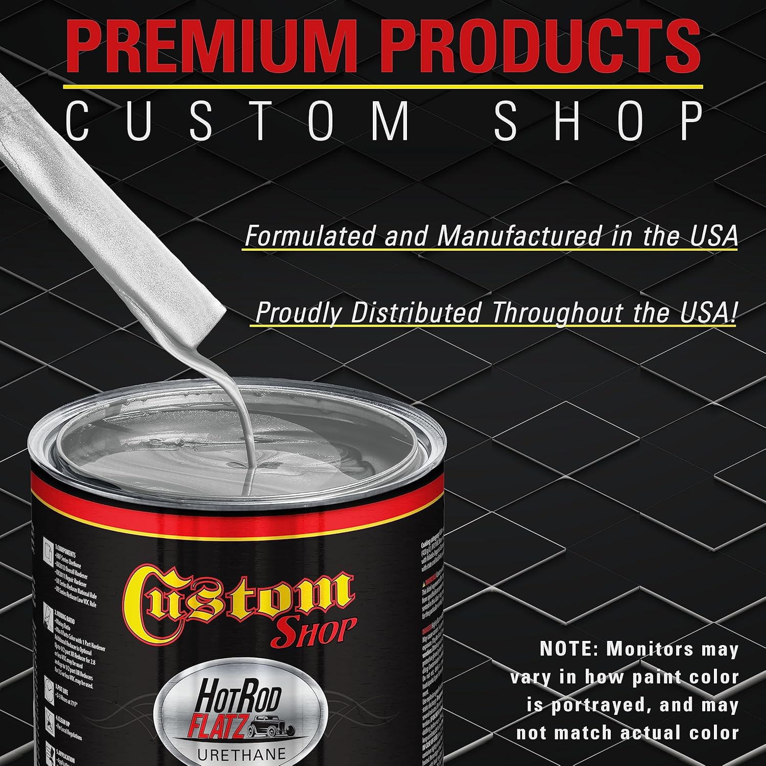 Custo Sho Brillian Silve Firemis Ho Ro Flat Fla Matt Sati Urethan Aut Pain Complet Gallo Pain Ki Professiona Lo Shee Automotive Ca Truc Coating 4: Mi Ratio