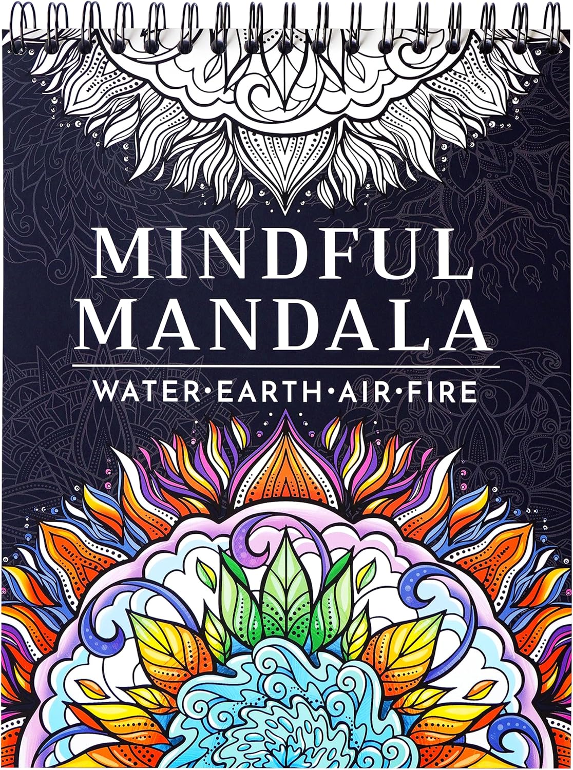 RYV Mandal Colorin Boo fo Adult 5 Uniqu Mandala fo Relaxatio Stres Relie Adul Colorin Book Spira Bound Adul Colorin Book fo Wome Me Mindfulnes Colorin Boo fo Adults