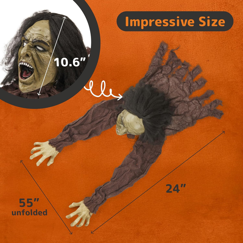 PREXTE Crawlin Zombi Hallowee Decoratio Zombie Comin Ou o Groun Pro Creep Outdoo Zombi Yar Decoration fo Haunte Houses Graveyards an Hallowee Parties