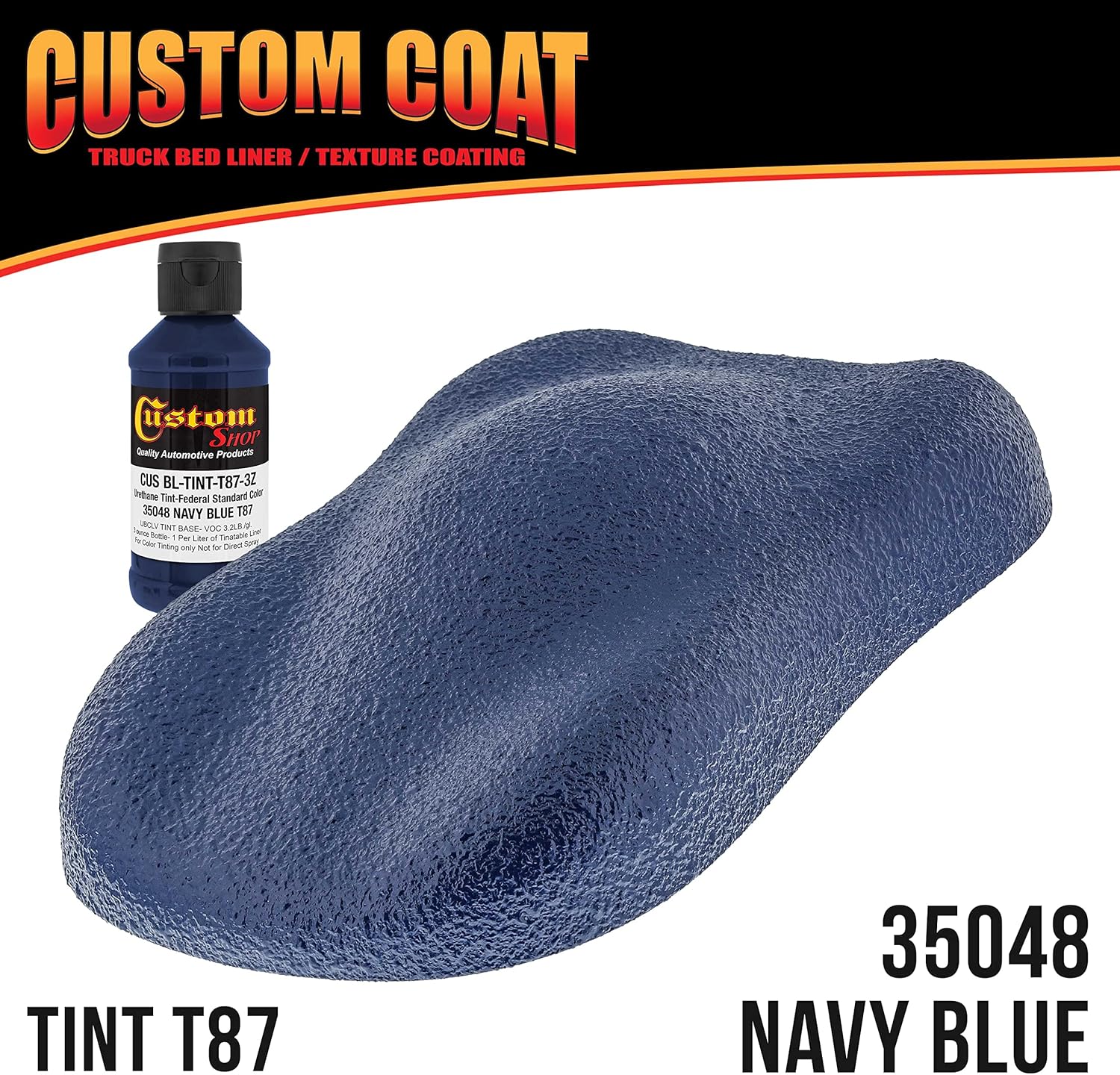 Custo Coa Federa Standar Colo 3504 Nav Blu Urethan Roll-On Brush-O o Spray-O Truc Be Liner Gallo Ki wit Rolle Applicato Ki Texture Ca Aut Protectiv Coating