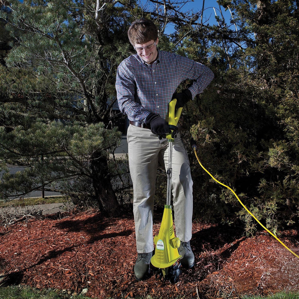 Su Jo Corde Electri Garde Cultivato wit Stee Blades 6.3-Inc Wid Path 2.5-Am Moto Heavy-Dut Cultivatin Machin fo Soi Prep Law Garde Maintenance TJ599E