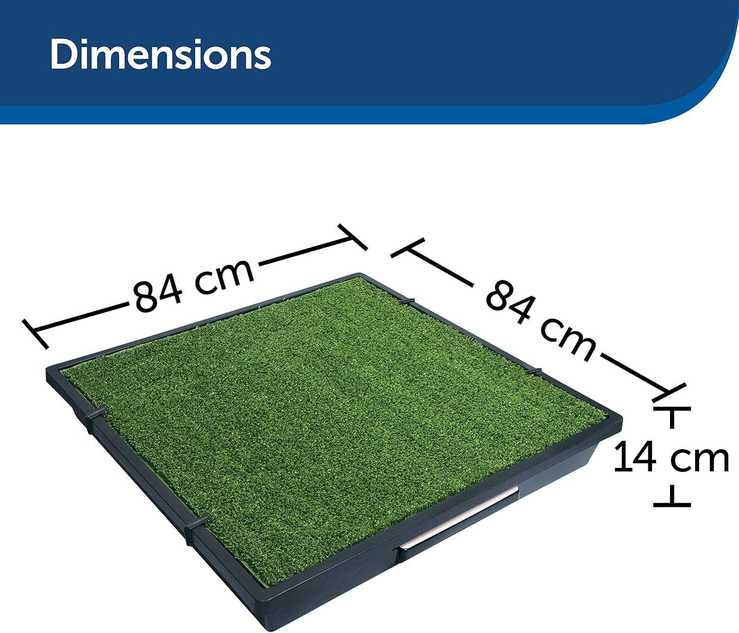PetSafe Pet Loo Indoor Pet Toilet, Portable Dog Potty Station, Grass Pad Tray of Synthetic Grass Mat, Easy to Clean, Large