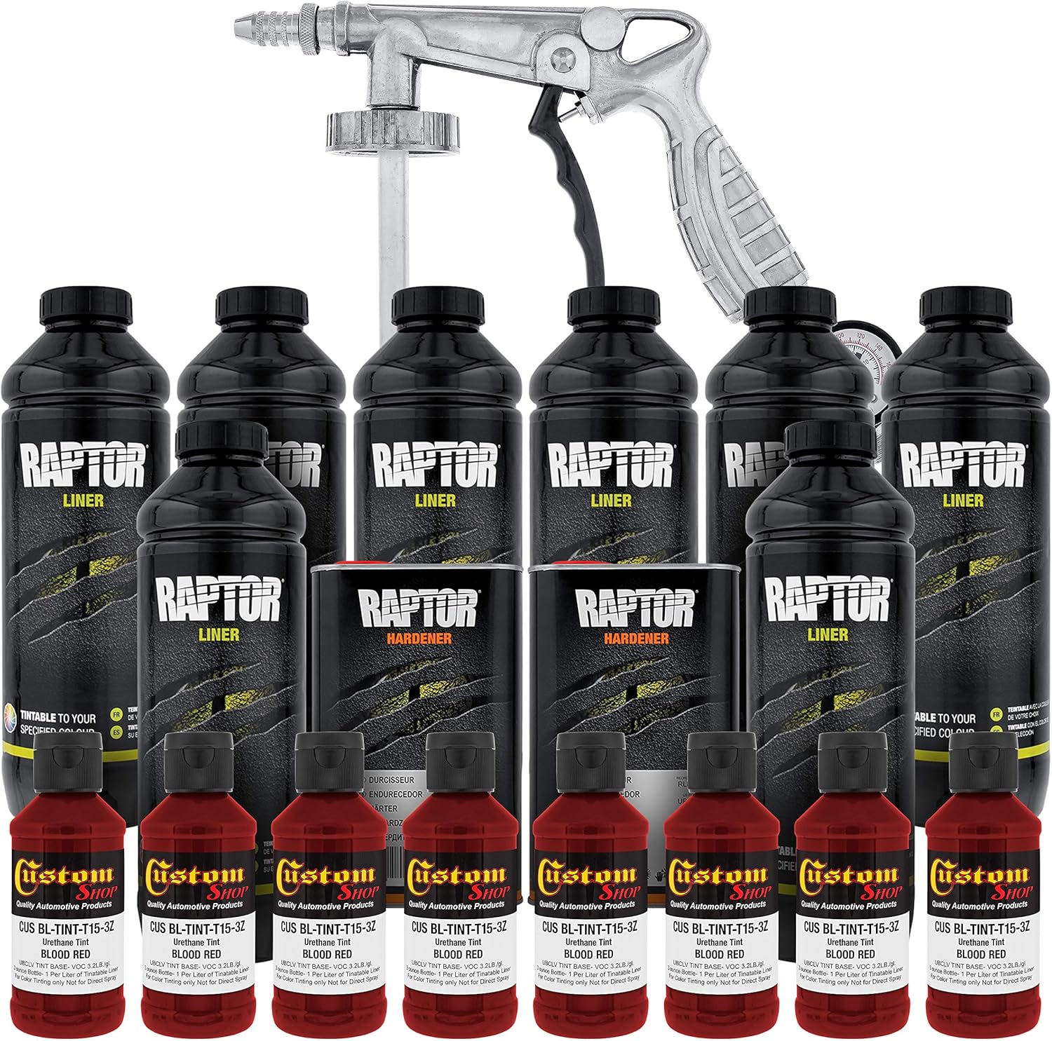 Custo Sho Bloo Re Urethan Spray-O Truc Be Line Ki an Custo Coa Spra Gu wit Regulator Liters