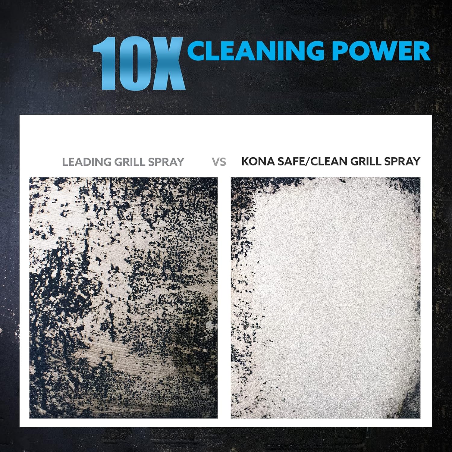 Kona Safe/Clean Grill Cleaner Spray - Now 40% More Cleaning Power, Heavy Duty No-Drip Gel, Eco-Friendly, Food Safe, BBQ Grate Degreaser, Biodegradable, Made in Michigan USA - 23oz