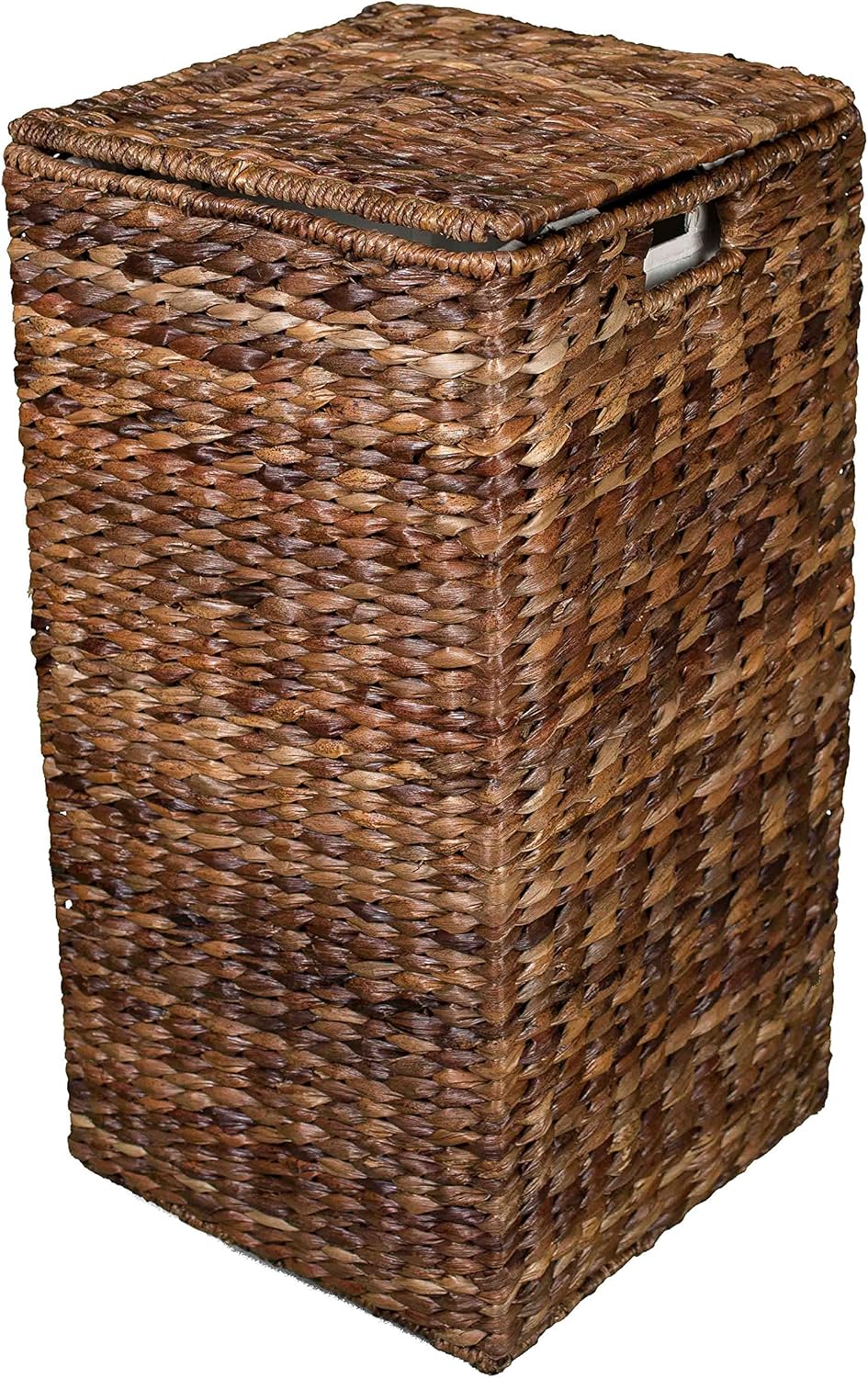 BIRDROC HOM Seagras Squar Laundr Hampe wit Removabl Ba Handwove wit Durabl Abac Fiber Lon Lastin Laundr Bi Storag fo Dirt Clothe Organize Baske Us fo Bedroo Bathroom