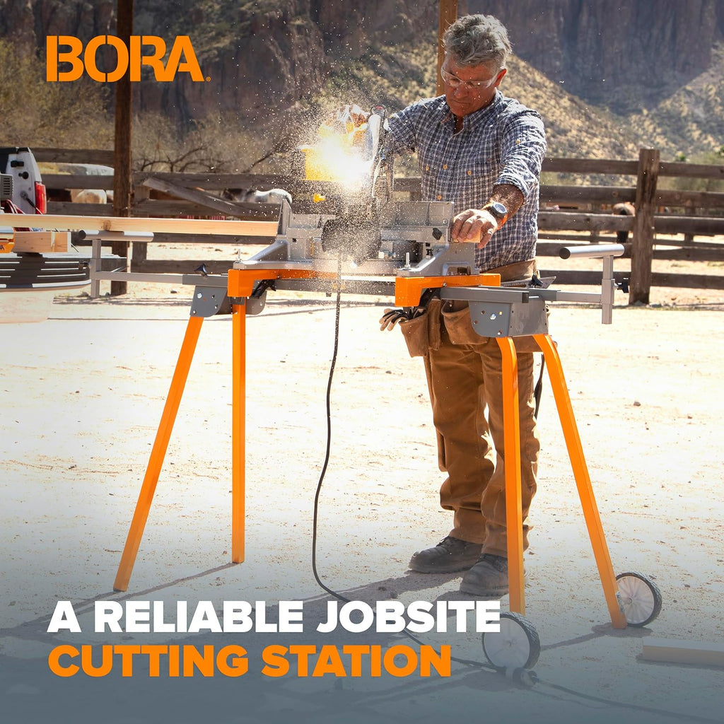 BOR Universa Mite Sa Stan wit Quic Releas Too Mountin System Portabl Mite Sa Stan 50 Lb Ma Weigh Loa 34-inc Heigh wit Outrigge Arm U t 11 Inche PM-4000 Orange