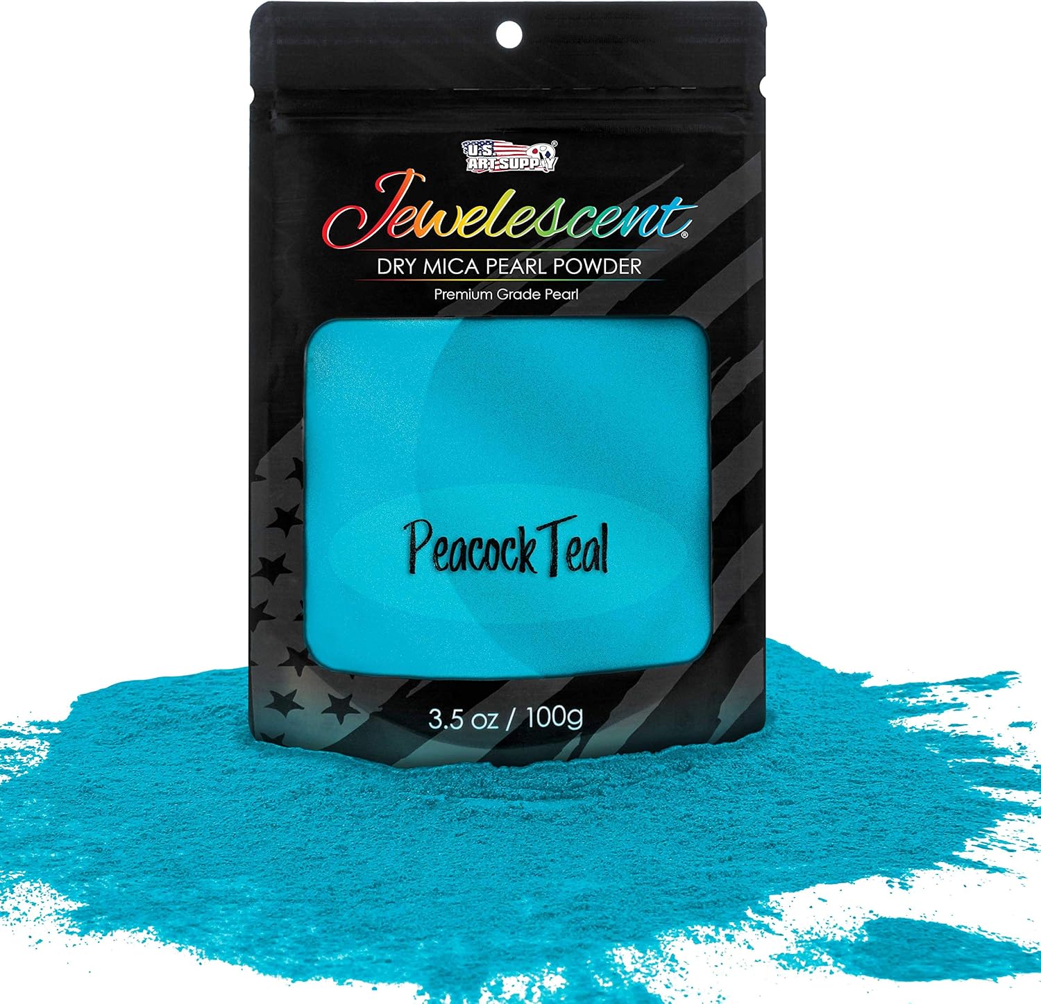 U.S Ar Suppl Jewelescen Mic Pear Pigmen Powder Peacoc Tea 3. o (100g Pouc Cosmeti Grade Epox Resi Colo Pigment Mic Powde fo Resin Soap Slime Candl Dye Art Crafts