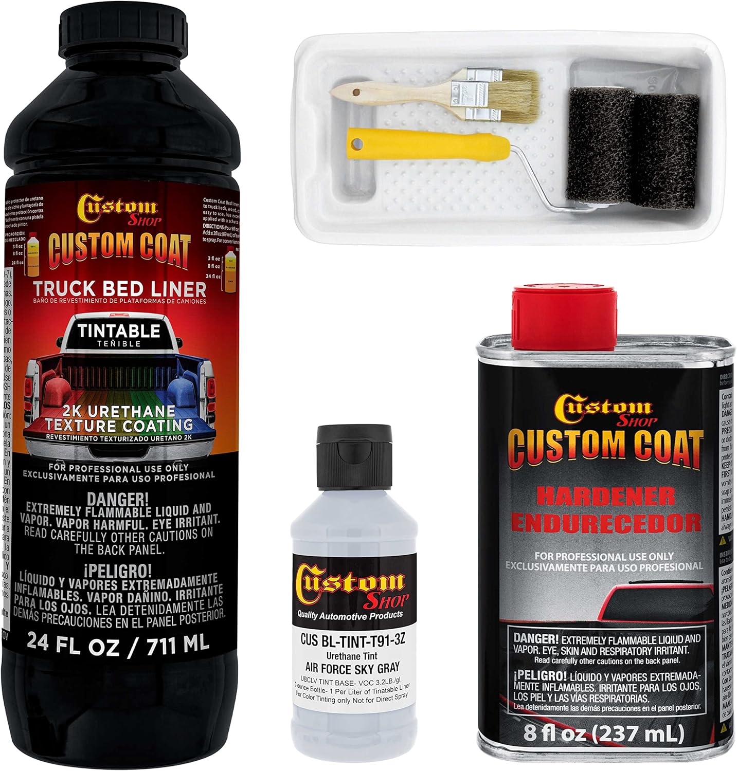 Custo Coa Federa Standar Colo 3647 Ai Forc Gra T9 Urethan Roll-On Brush-O o Spray-O Truc Be Liner Quar Ki wit Rolle Applicato Ki Texture Ca Aut Protectiv Coating