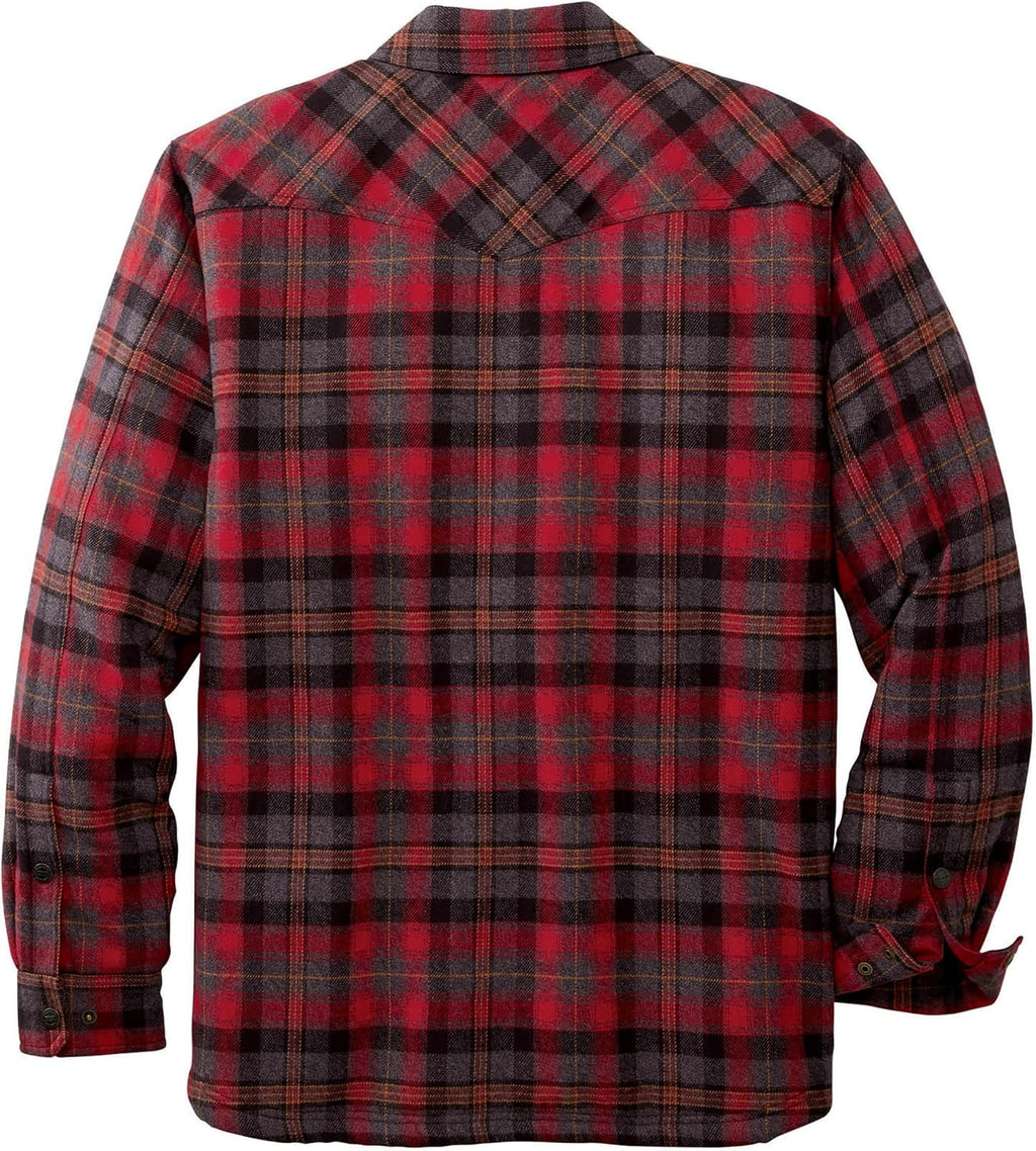 Legendar Whitetail Men Sherp Line Shir Jacke Flanne Shacke Full Insulated Rugge Re Plaid 2XL