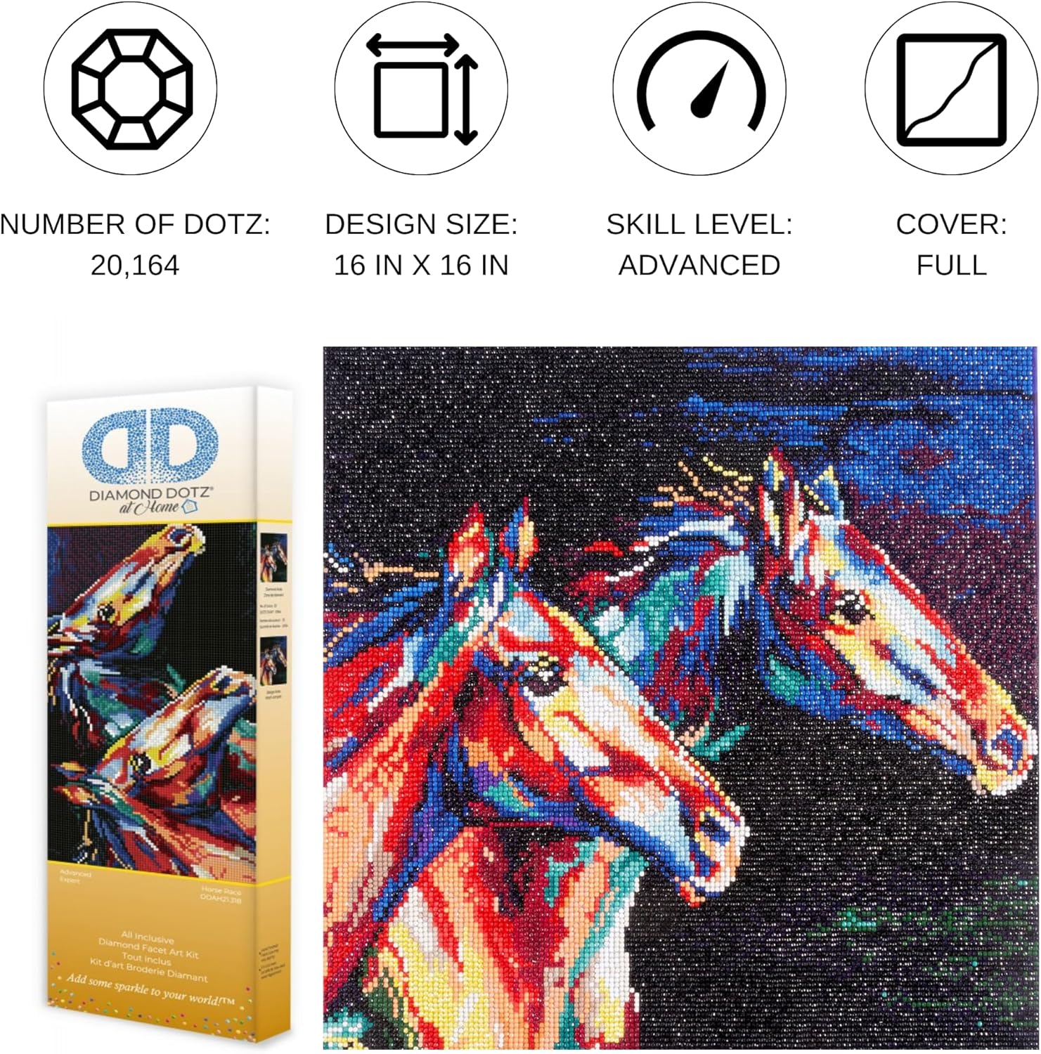 DIAMON DOT a Hom Hors Rac Diamon Paintin Kit fo Adult Diamon Ar Kit Relaxin Creativ Craf Ki wit Dot Gems