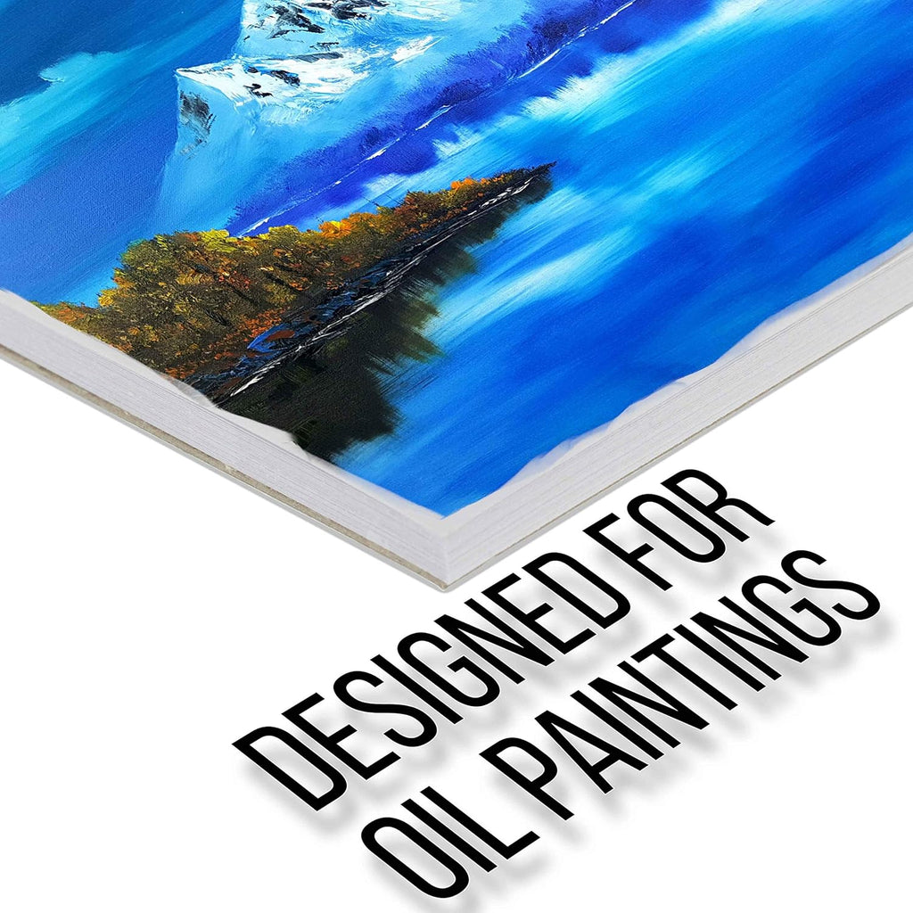 U.S Ar Suppl 9inc 12inc Premiu Heavy-Weigh Oi Paintin Pa ( Pack 3 Sheet Total 90l (190gsm Oi Paste Pape fo Student an Adults