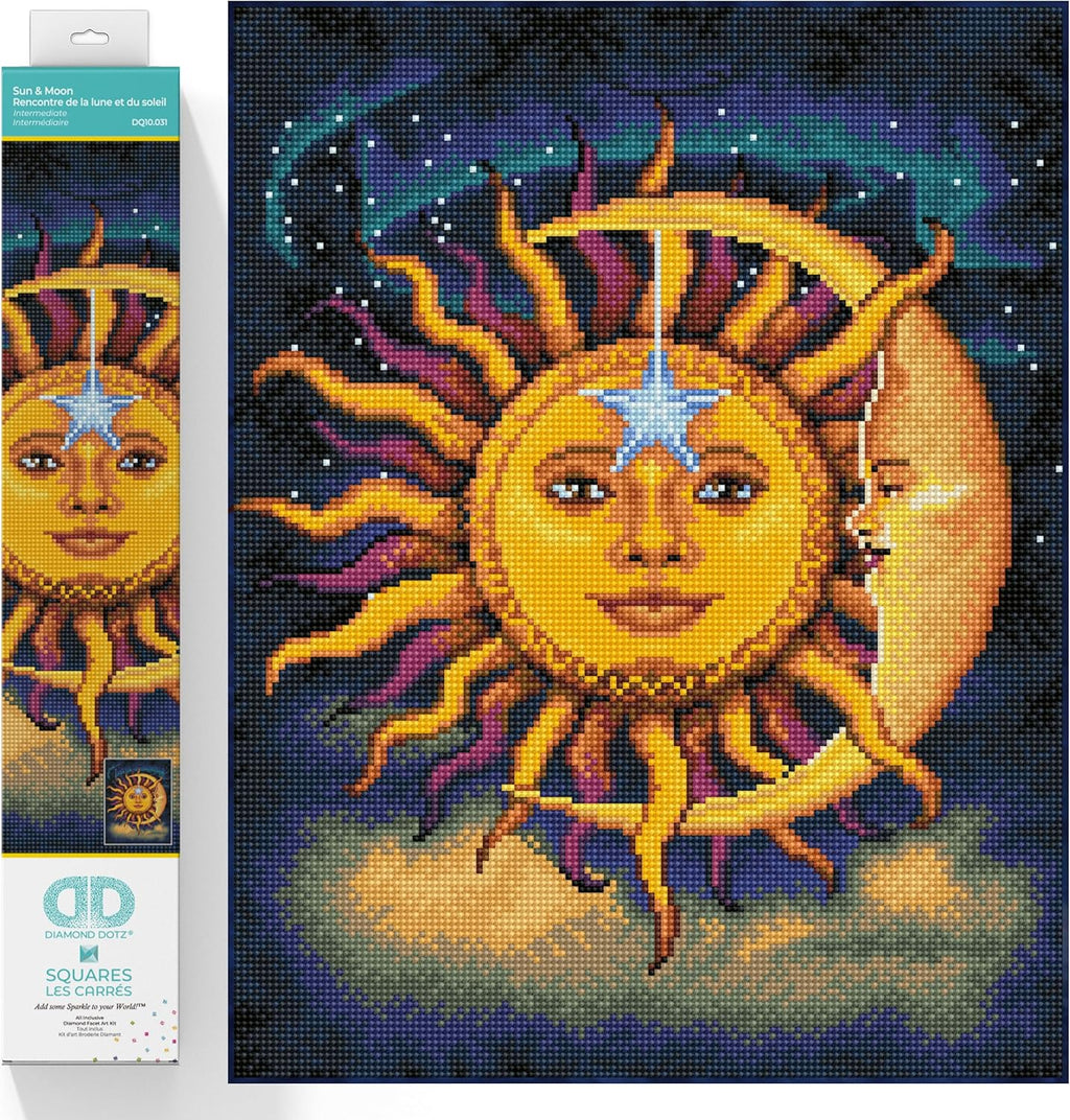 DIAMON DOT Su Moo Diamon Paintin Kit fo Adult Diamon Ar Kit Relaxin Creativ Craf Ki wit Dot Gem 13.8x17.7