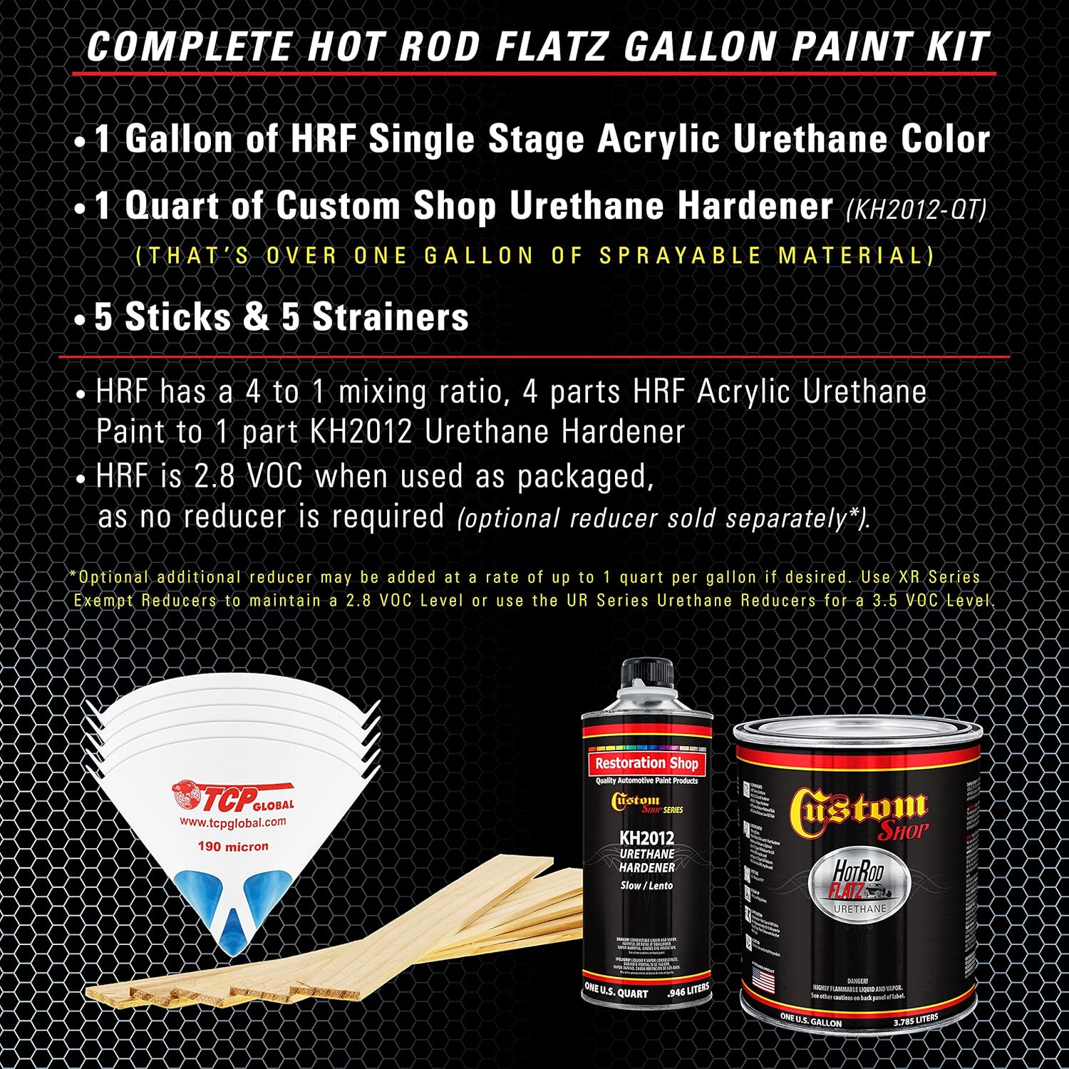 Custo Sho Ic Blu Metalli Ho Ro Flat Fla Matt Sati Urethan Aut Pain Complet Gallo Pain Ki Professiona Lo Shee Automotive Ca Truc Coating 4: Mi Ratio