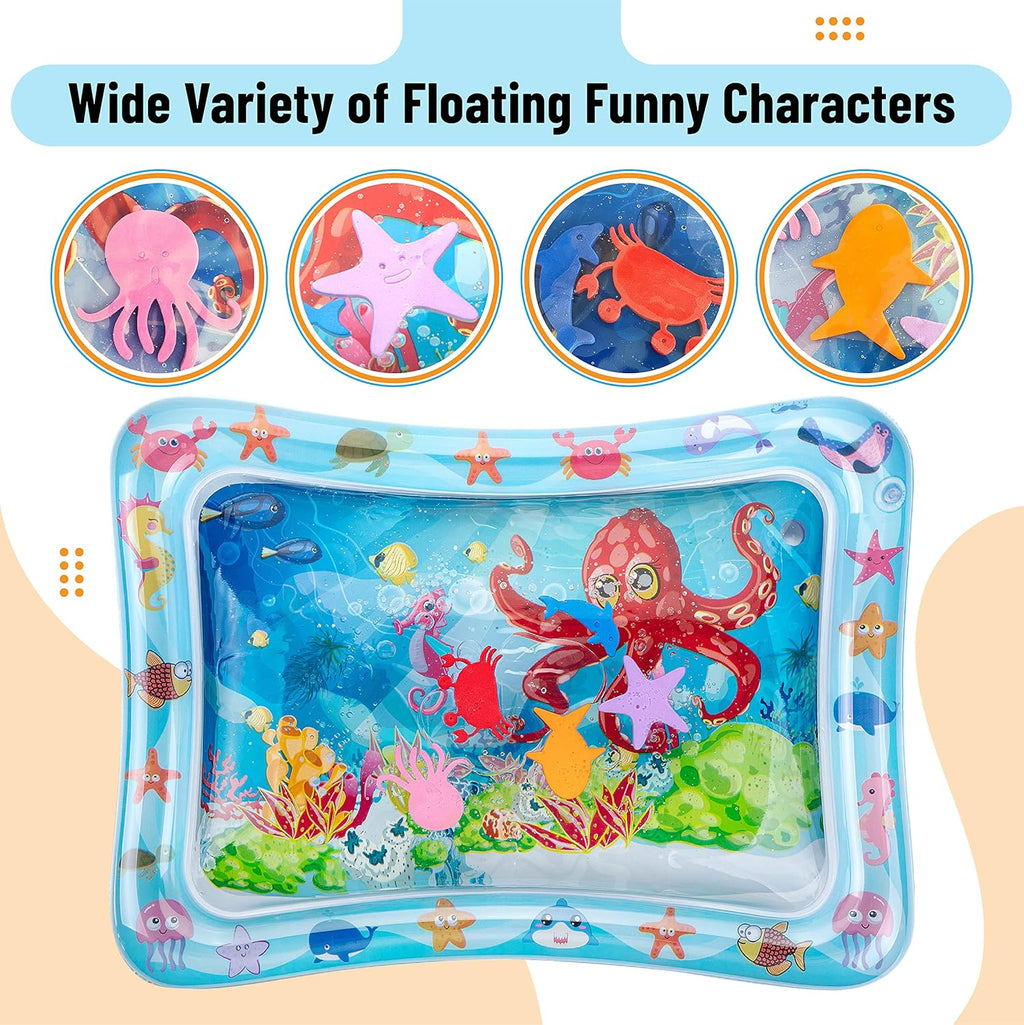 Inflatabl Tumm Tim Wate Mat Wate Ma fo Babies Infan Wate Mats Bab Wate Pad Wate Tumm Tim Mat