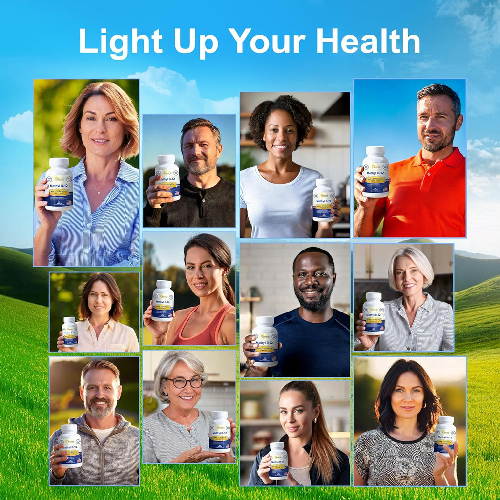 aSquare Nutritio Vitami B12-500 MC Supplemen wit Methylcobalami (Methy B-12 Ma Strengt Vitami 1 Suppor t Hel Boos Natura Energy Benefi Brai Hear Functio 12 Tablets