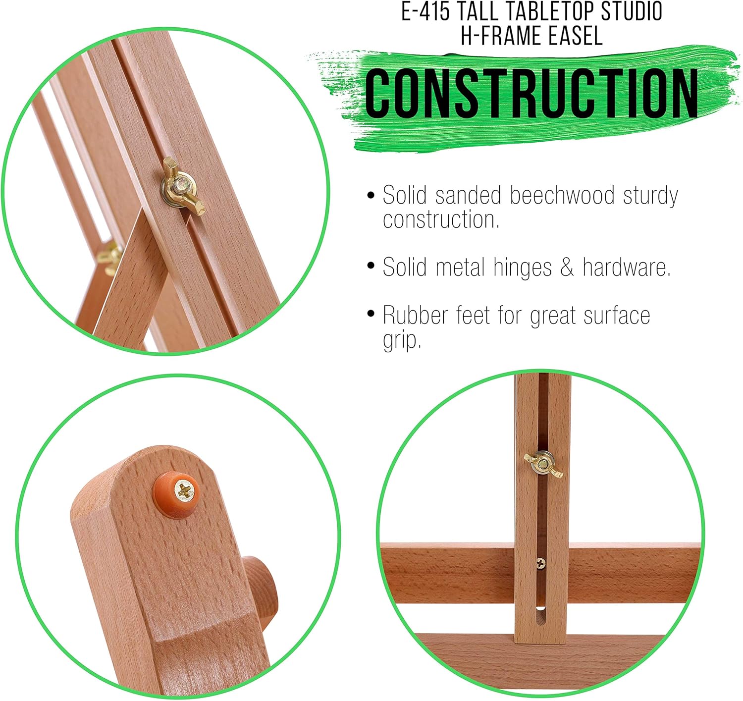 U.S Ar Suppl Mediu Woode H-Fram Studi Tableto Ease Adjustabl Stand Hold U t 27inc Canvas Portabl Tabl To Ease fo Painting