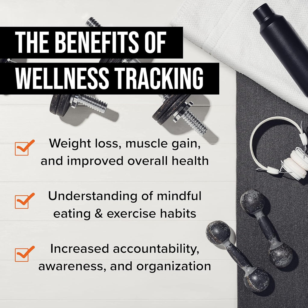 NewMe Fitness Journal for Women Men, Food Workout Journal, Planner Log Book to Track Weight Loss, Muscle Gain, Home Gym Exercise, Bodybuilding Progress, Daily Nutrition Personal Health Tracker