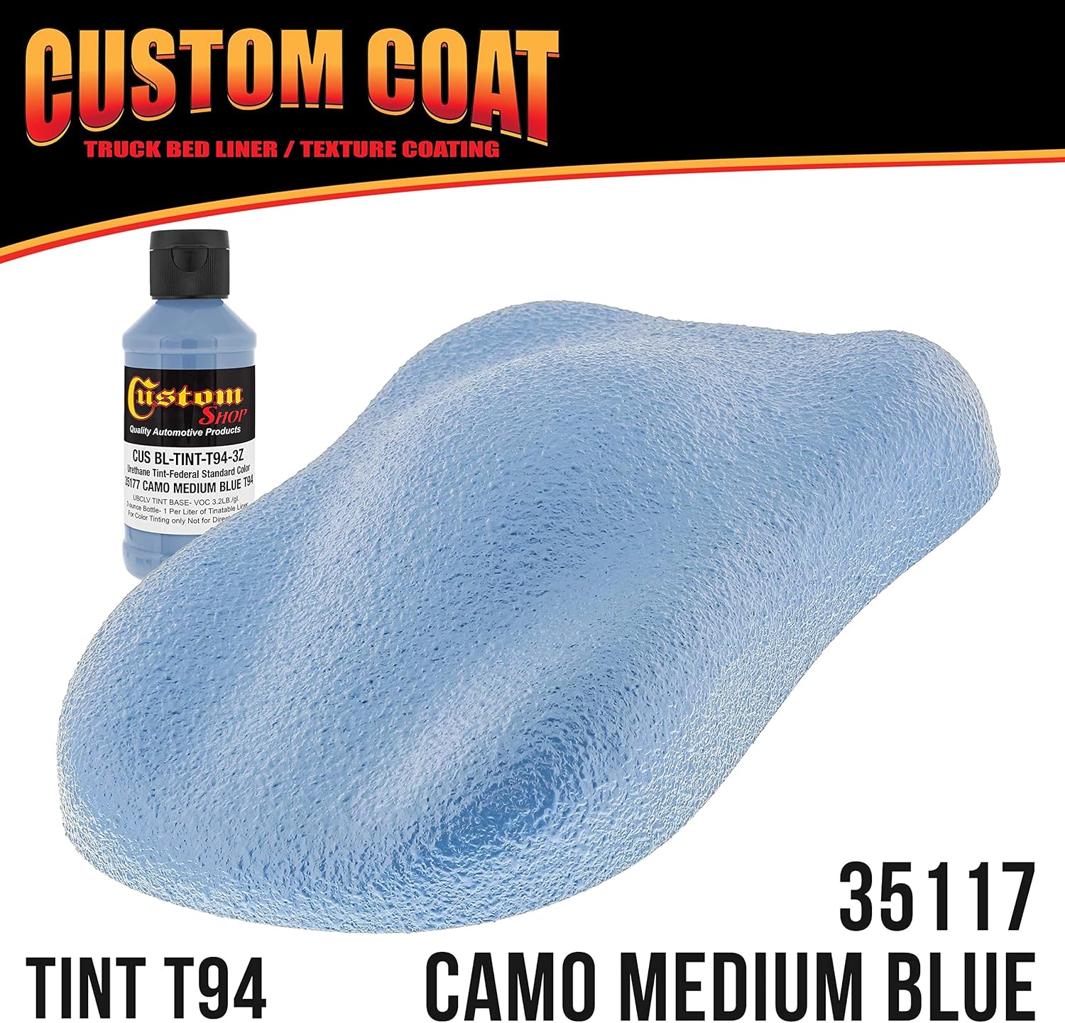 Custo Coa Federa Standar Colo 3517 Cam Mediu Blu T9 Urethan Roll-On Brush-O o Spray-O Truc Be Liner Quar Ki wit Rolle Applicato Ki Texture Ca Aut Protectiv Coating