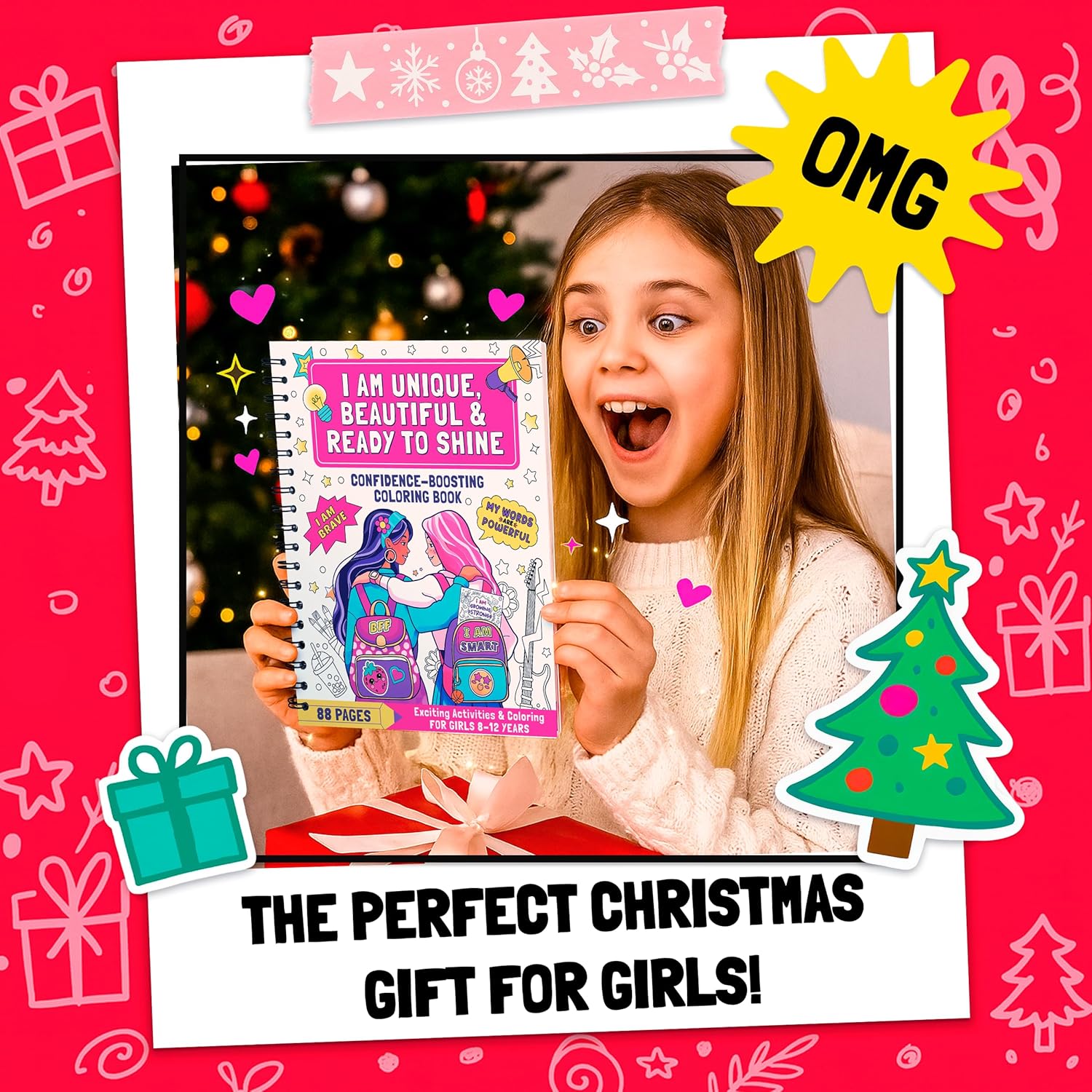 Confidence-Boostin Colorin Boo fo Girl Age 8-1 Fu Kid Colo Boo wit Positiv Affirmations Activitie Motivationa Art Colorin Boo fo Kid Age 8-1 fo Creativit Self-Esteem