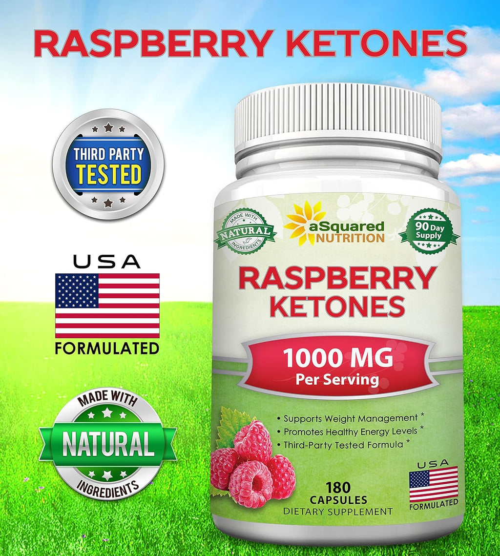 aSquare Nutritio Natura Raspberr Ketone 1000mg-18 Capsules-Weigh Los Supplement Ma Strengt Plu Appetit Suppressan Die Pills Premiu Lea Healt Powde t Boos Pur Energ Metabolism