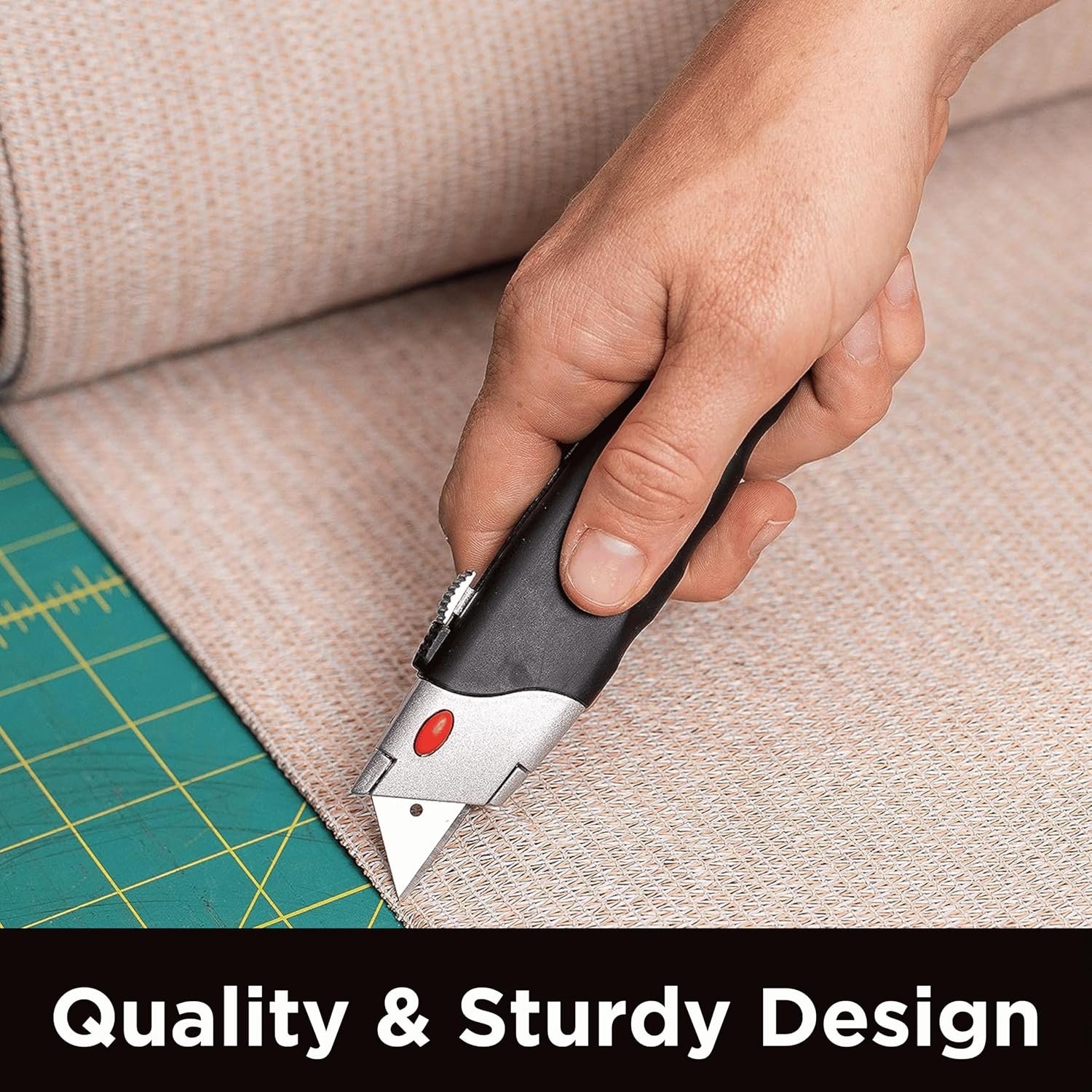 INTERNET' BES Premiu Utilit Knif Se Retractabl Bo Cutte wit Rubbe Handl Heavy-Dut Cuttin fo Cardboard Carpet Plasti Retractabl Blad Include Razo Knive Extr Blades
