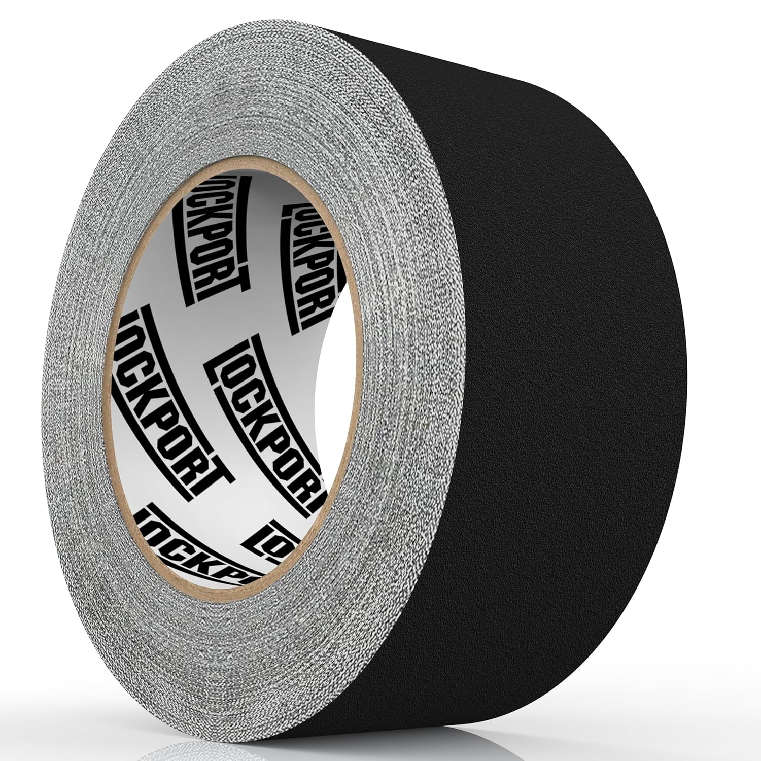 Lockport Black Gaffers Tape 2 inch x 45 Yards - Pro Black Gaff Tape - No Residue, Water Resistant, Non-Reflective, Easy Tear - Multipurpose