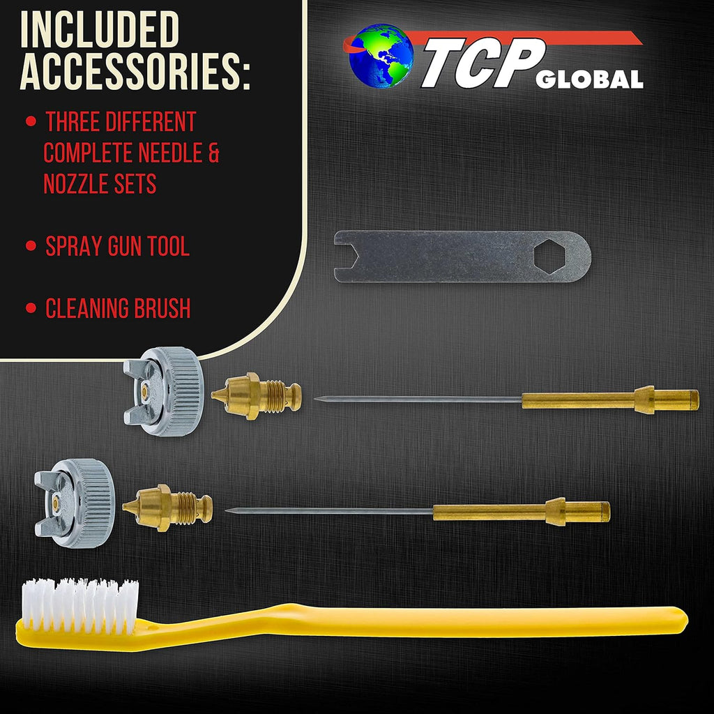 TC Globa Min Gravit Fee Spra Gu wit .8mm .5m 1.0m Needl Nozzl Set Sid Mounte Rotatin Cup
