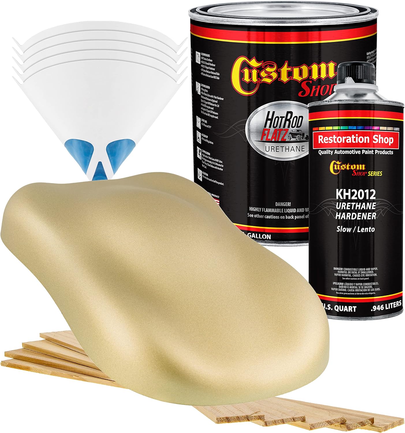 Custo Sho Champagn Gol Metalli Ho Ro Flat Fla Matt Sati Urethan Aut Pain Complet Gallo Pain Ki Professiona Lo Shee Automotive Ca Truc Coating 4: Mi Ratio