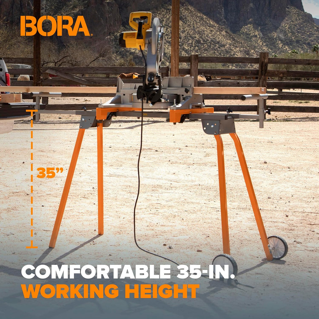 BOR Universa Mite Sa Stan wit Quic Releas Too Mountin System Portabl Mite Sa Stan 50 Lb Ma Weigh Loa 34-inc Heigh wit Outrigge Arm U t 11 Inche PM-4000 Orange