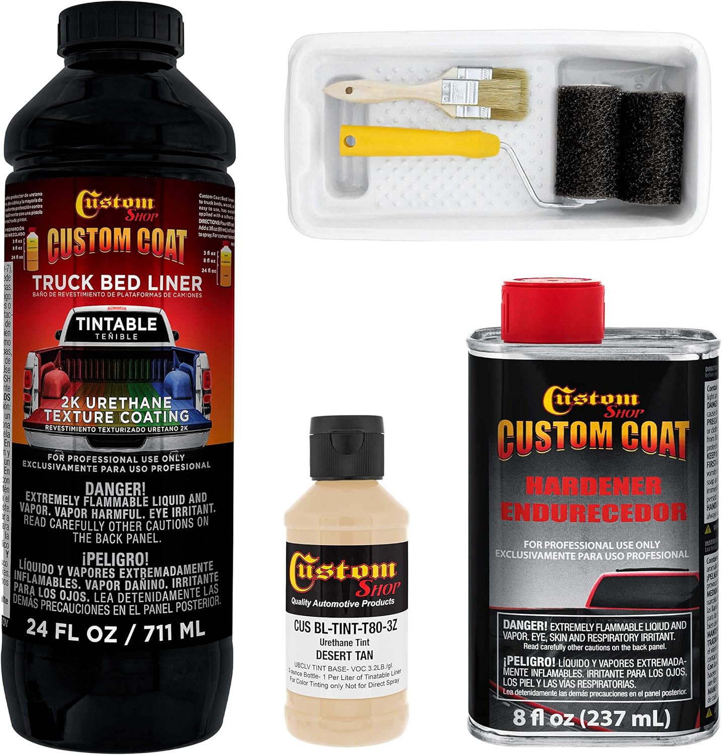 Custo Coa Federa Standar Colo 3344 Deser Ta T8 Urethan Roll-On Brush-O o Spray-O Truc Be Liner Quar Ki wit Rolle Applicato Ki Texture Ca Aut Protectiv Coating