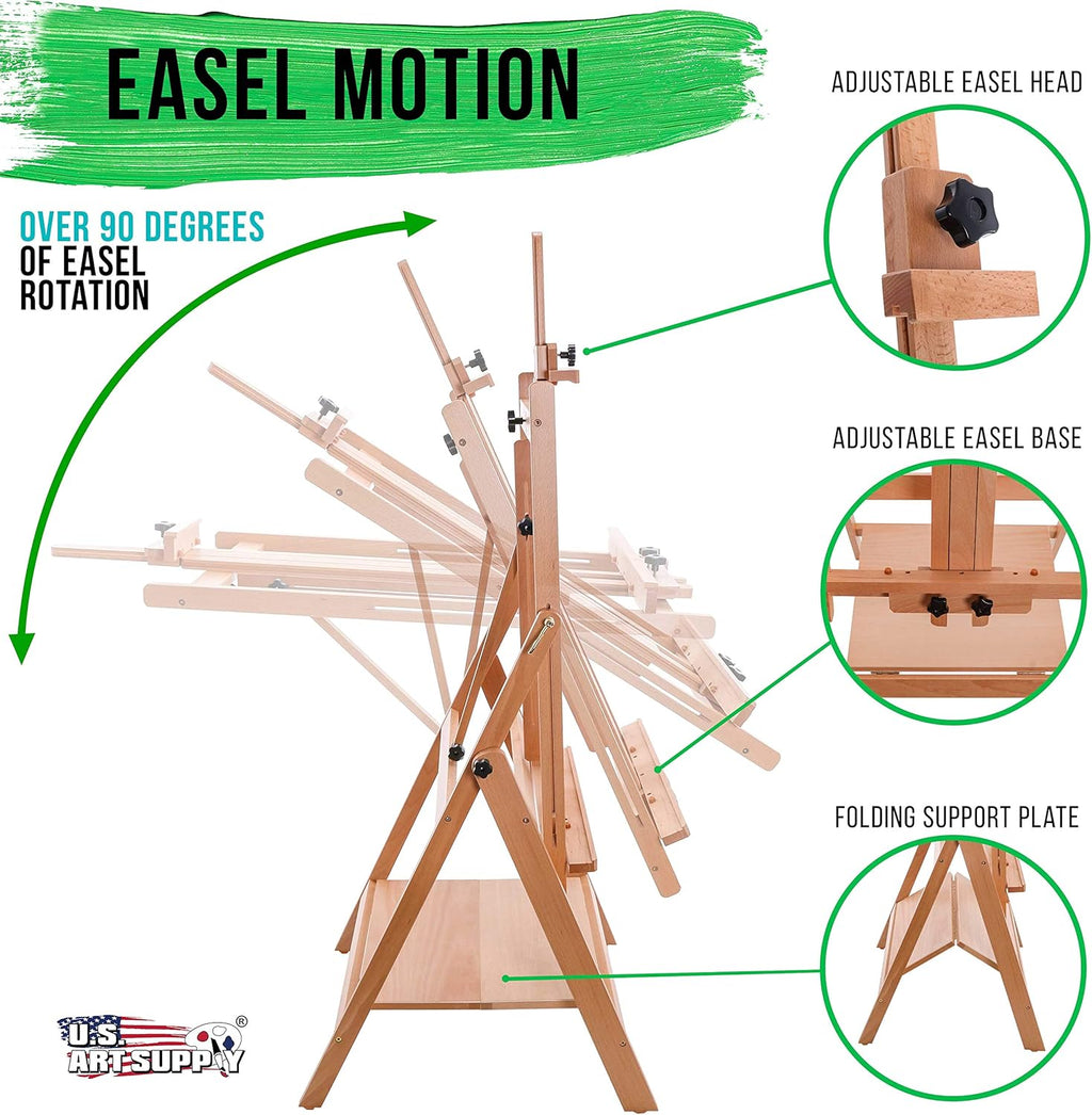 U.S Ar Suppl Larg Adjustabl H-Fram Multi-Purpos Studi Artis Ease 88inc High Hold 59inc Canva Sturd Woode Floo Paintin Holder Displa Stand Designe a Paintin Ease fo Adults