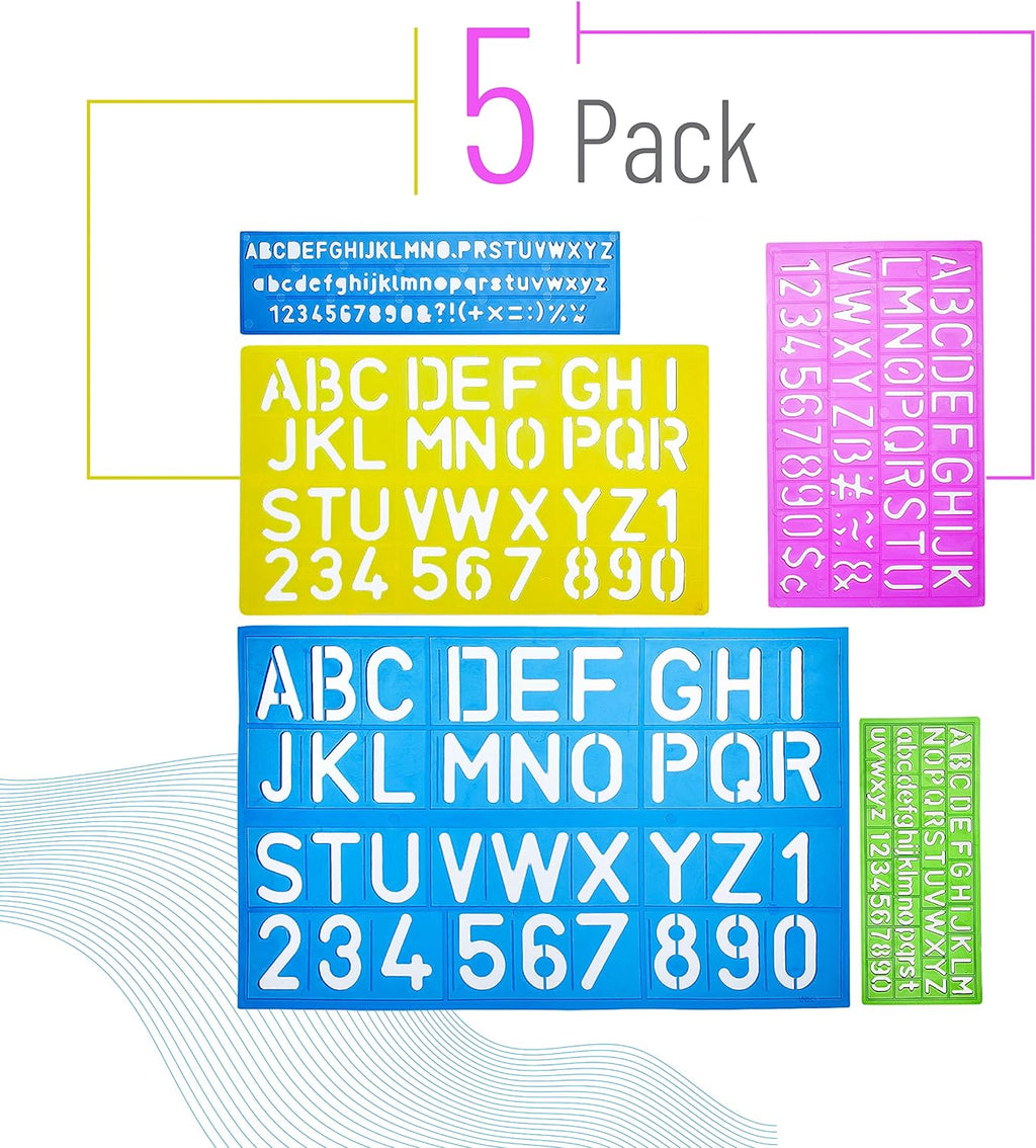 Mr Pe Letter an Number Alphabe Templates Lette Stencils Pac o 5