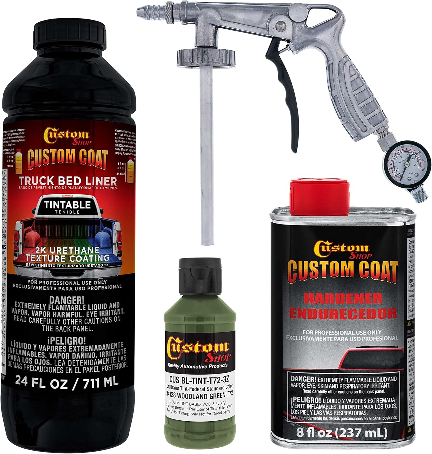 Custo Coa Federa Standar Colo 3412 Woodlan Gree T7 Urethan Spray-O Truc Be Liner Quar Ki wit Spra Gu an Regulato Durabl Texture Protectiv Coatin Eas Mi Ca Auto