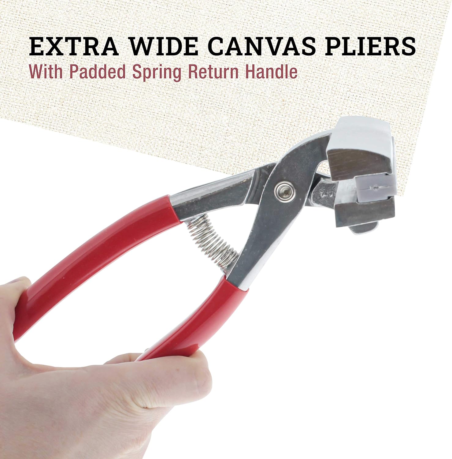 U.S Ar Suppl Extra-Wid Canva Plier 4.75inc Padde Handl fo Stretchin Larg Canvas