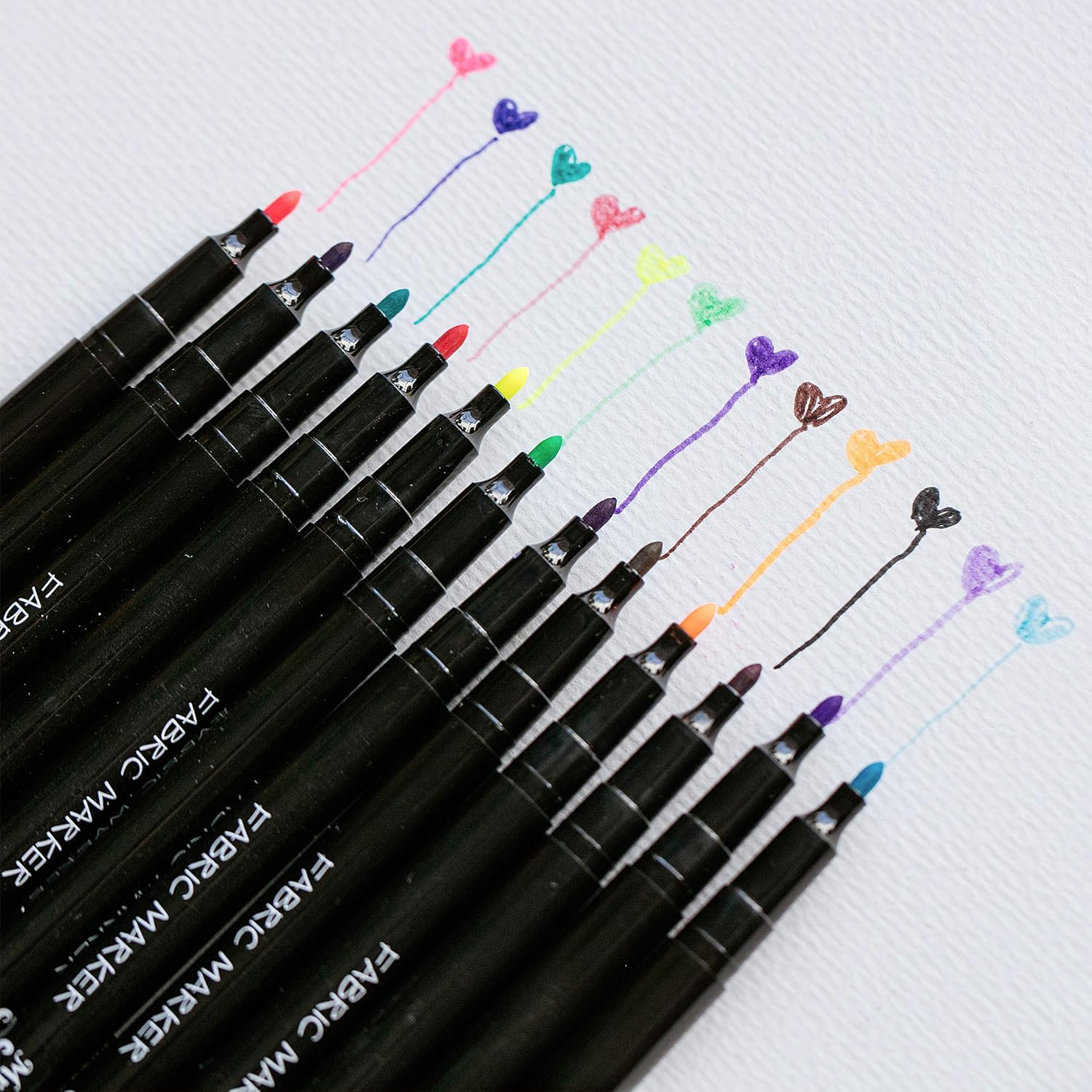 Fabri Markers,1 Pack Fabri Marker Permanent Fabri Pain Markers Fabri Pen Permanen Fabri Marker Assorte Colors Marke fo Clothes Marker fo Shirts Permanen Fabri Pen