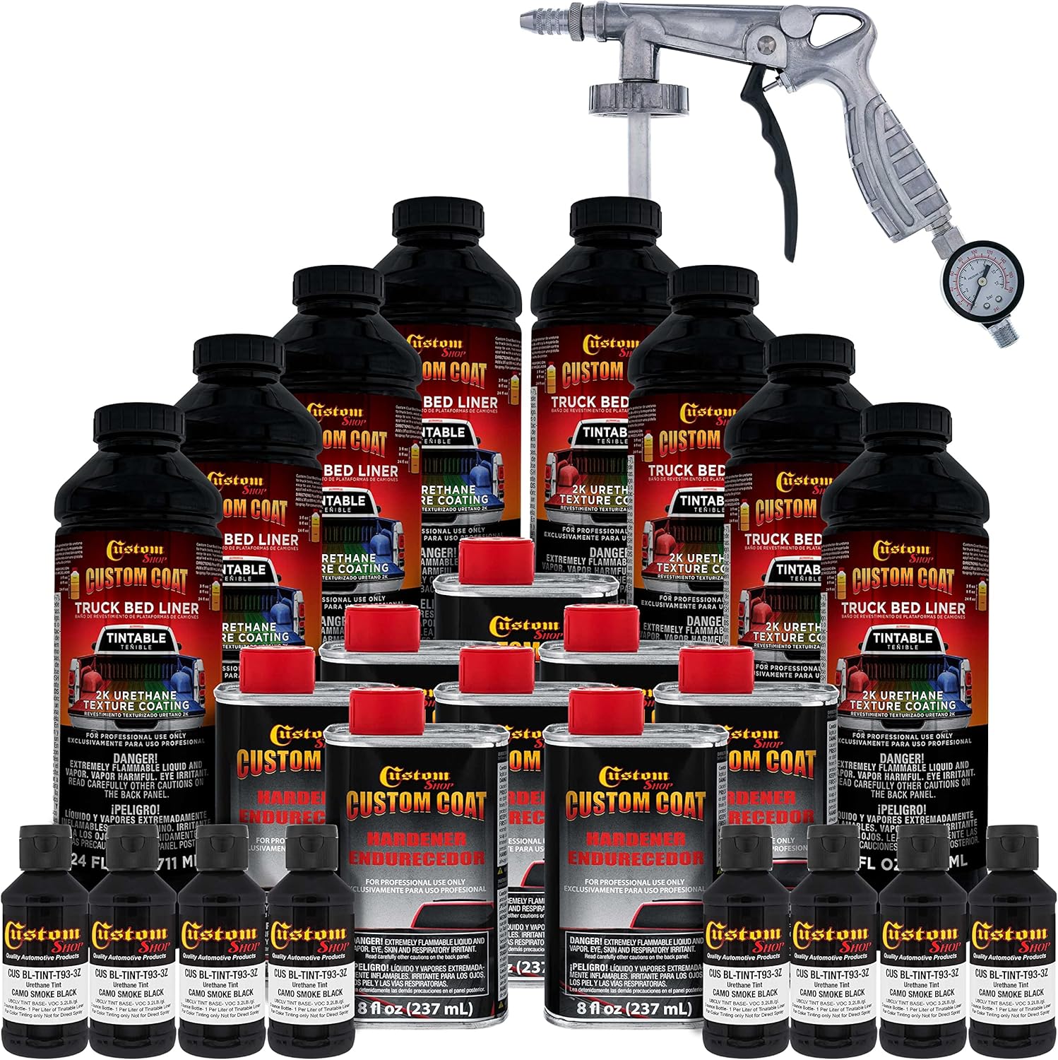 Custo Coa Federa Standar Colo 3703 Cam Smok Blac T9 Urethan Spray-O Truc Be Liner Gallo Ki wit Spra Gu an Regulato Durabl Texture Protectiv Coatin Eas Mi Ca Auto