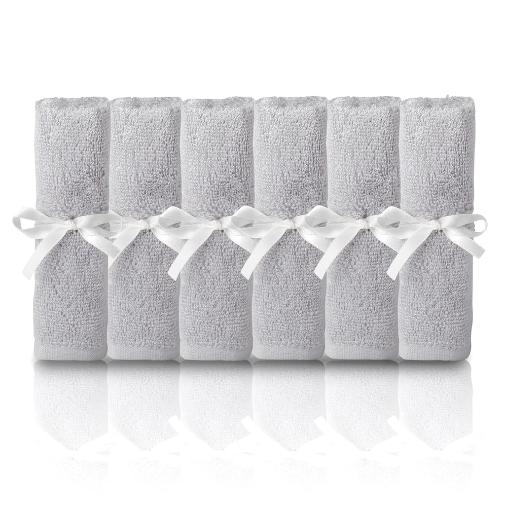 Natemi Bab Washcloth 10inchx10inc Sof Cotto Bab Towel Pac o Multipurpos Reusabl Wipe fo Infants Toddlers an Parents