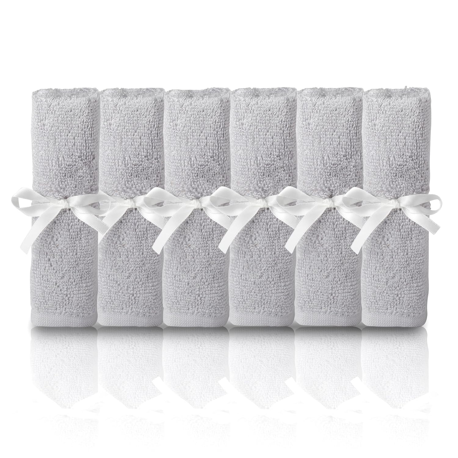 Natemi Bab Washcloth 10inchx10inc Sof Cotto Bab Towel Pac o Multipurpos Reusabl Wipe fo Infants Toddlers an Parents