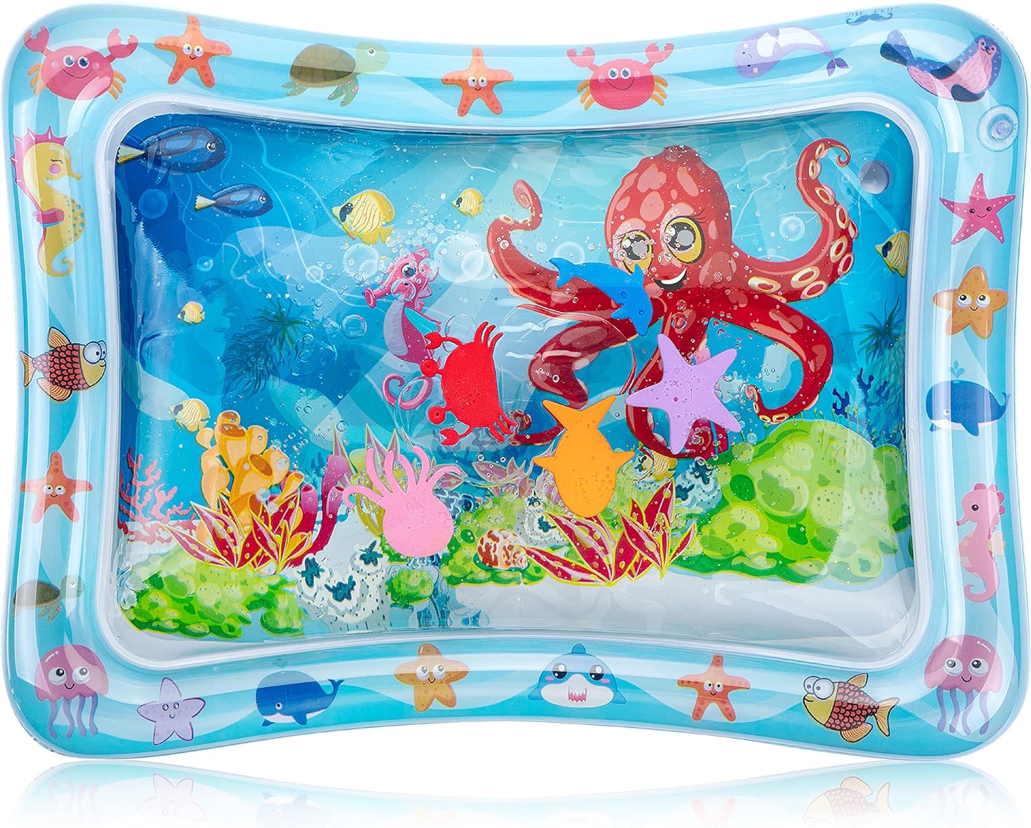 Inflatabl Tumm Tim Wate Mat Wate Ma fo Babies Infan Wate Mats Bab Wate Pad Wate Tumm Tim Mat