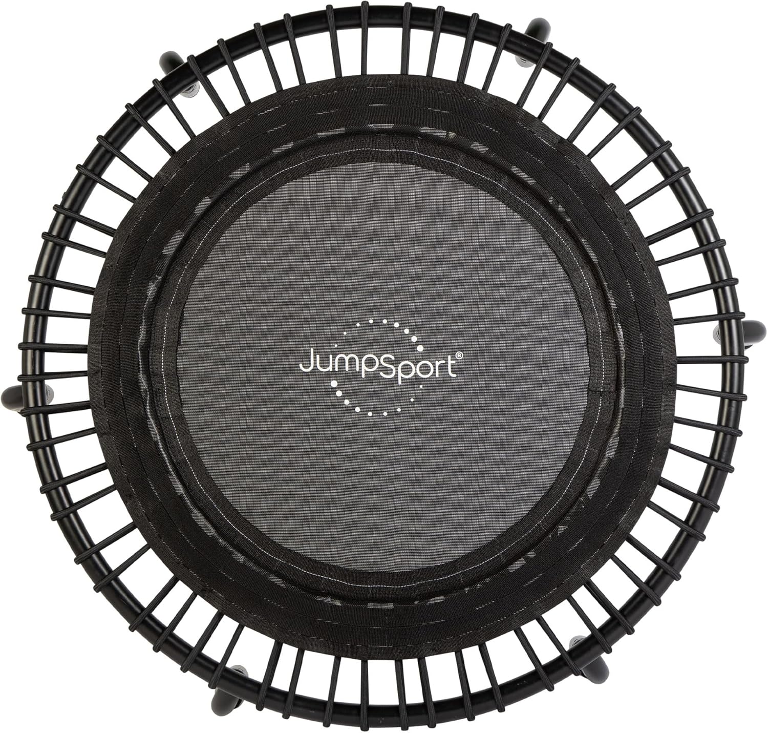 JumpSport Essential Steel-Frame Adult Mini Fitness Trampoline, 39inch, Models 220, 230 & 250 - Indoor Rebounder Exercise & Workout Equipment w/ No-Tip Stable Arched Legs, 250 Lbs Weight Rating